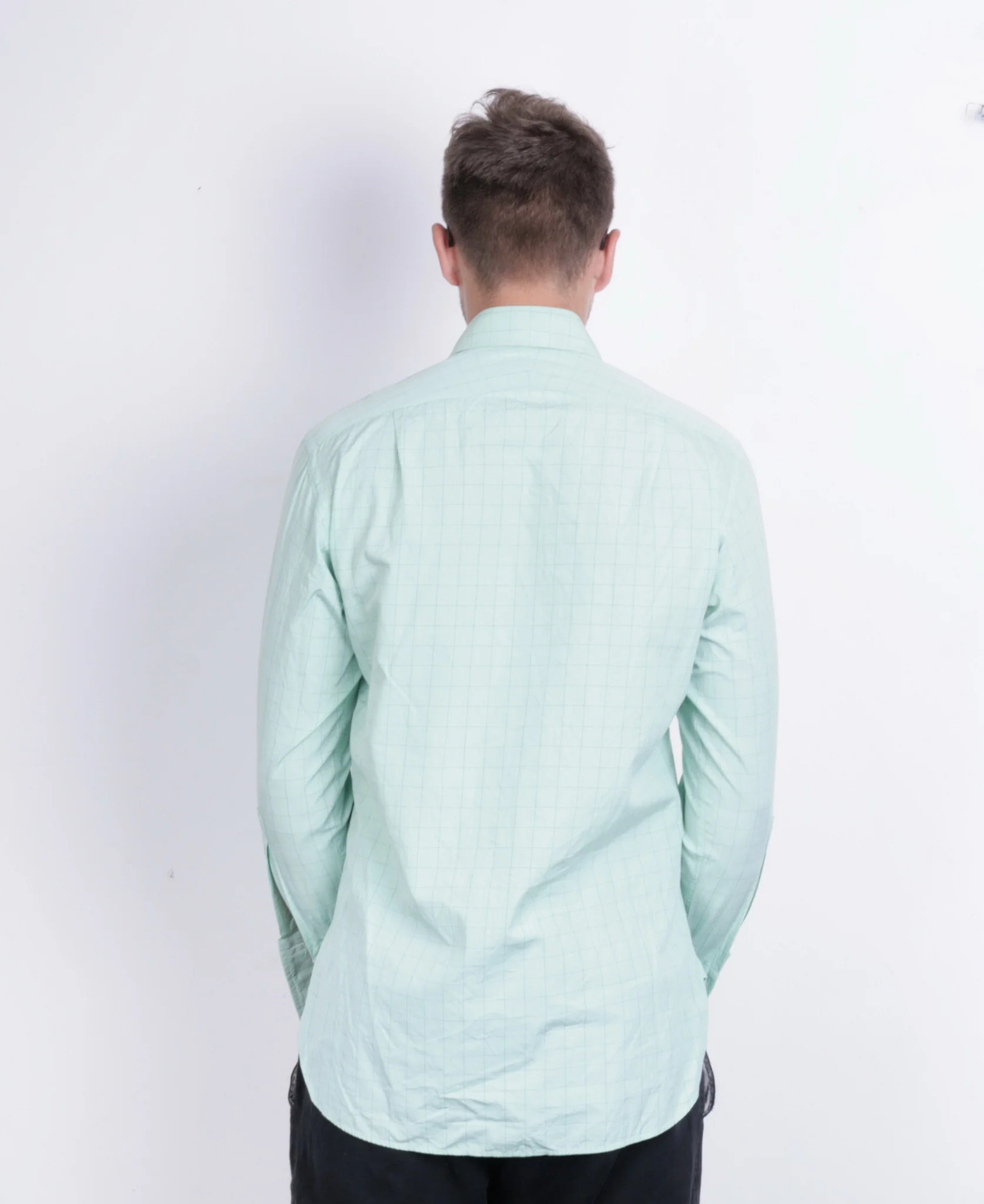 Charles Tyrwhitt Mens 15/38 M Formal Shirt Check Green Jermyn Street London Cufflinks - Image 5