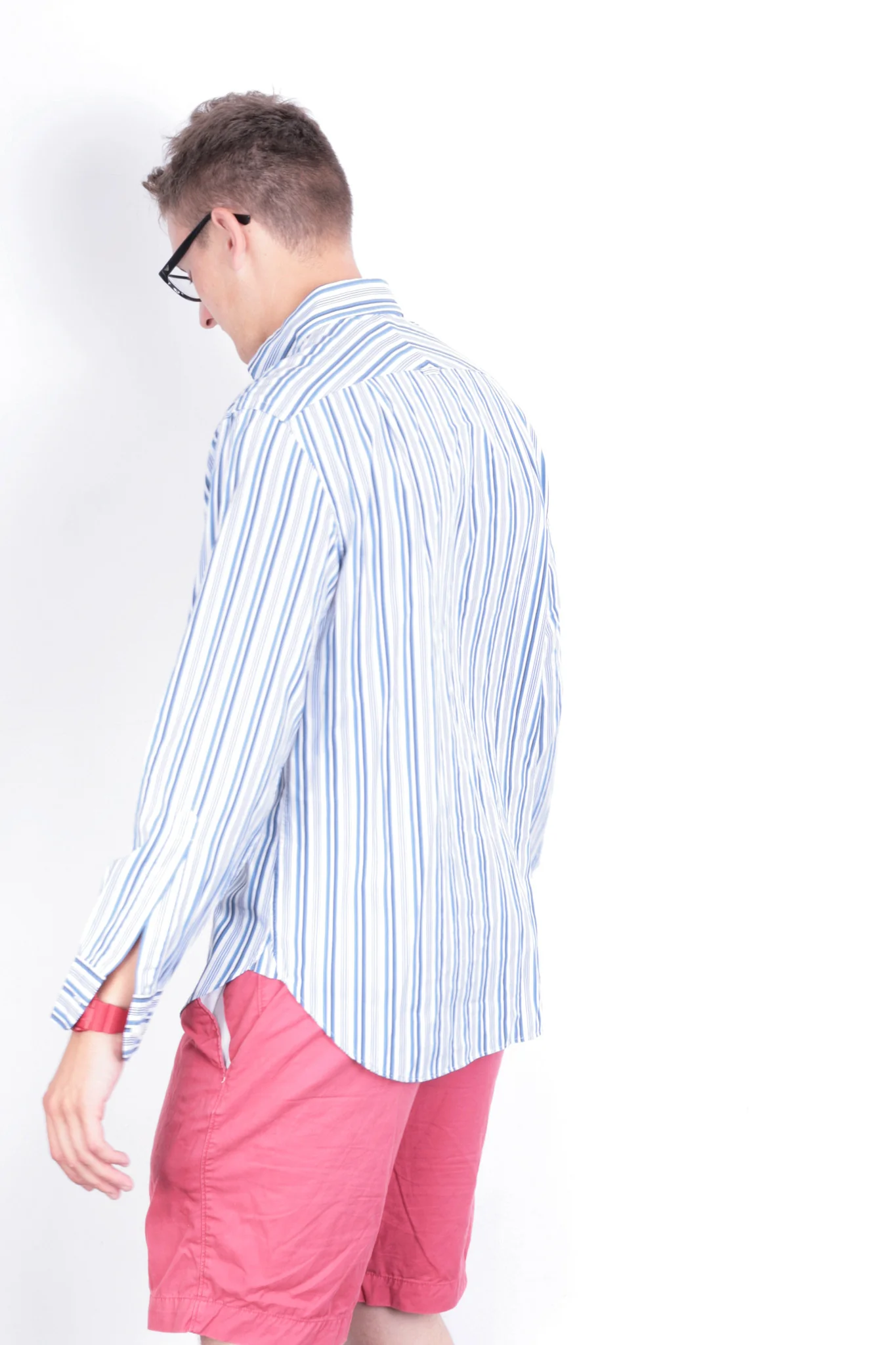Charles Tyrwhitt Mens M Casual Shirt Striped Buttons Down Collar Cotton - Image 2