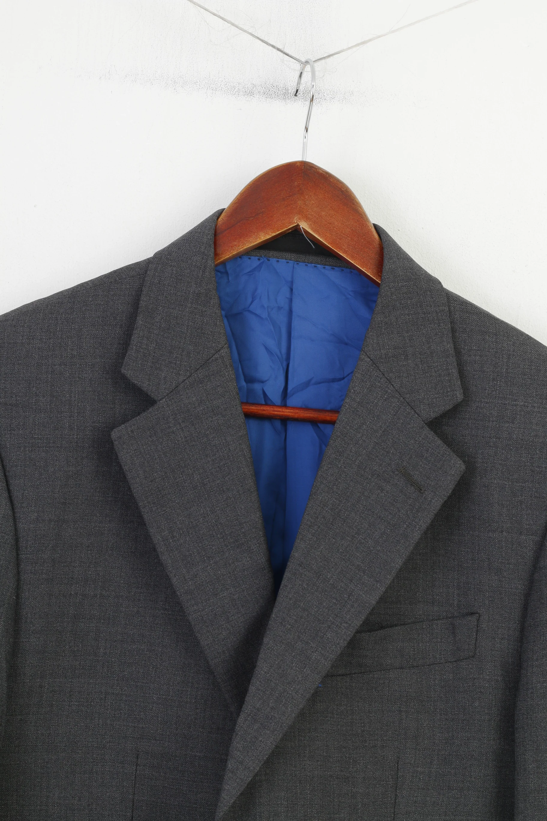 Charles Tyrwhitt Tayloring Men 40 Blazer Grey Wool Ashley Single Breasted Jacket - Image 2