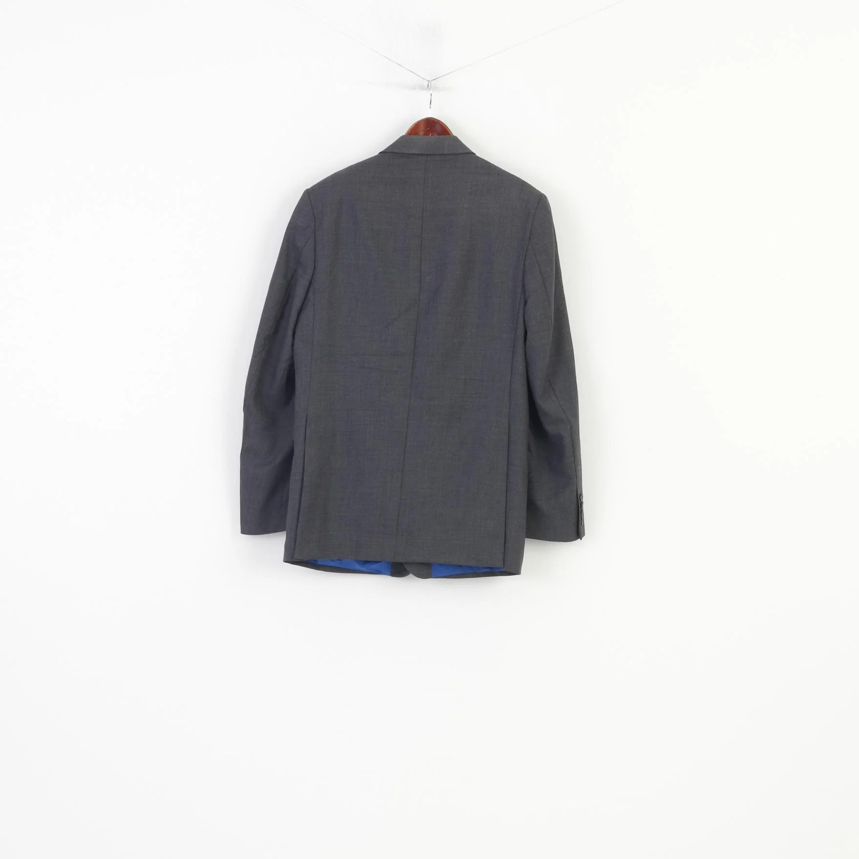 Charles Tyrwhitt Tayloring Men 40 Blazer Grey Wool Ashley Single Breasted Jacket - Image 7