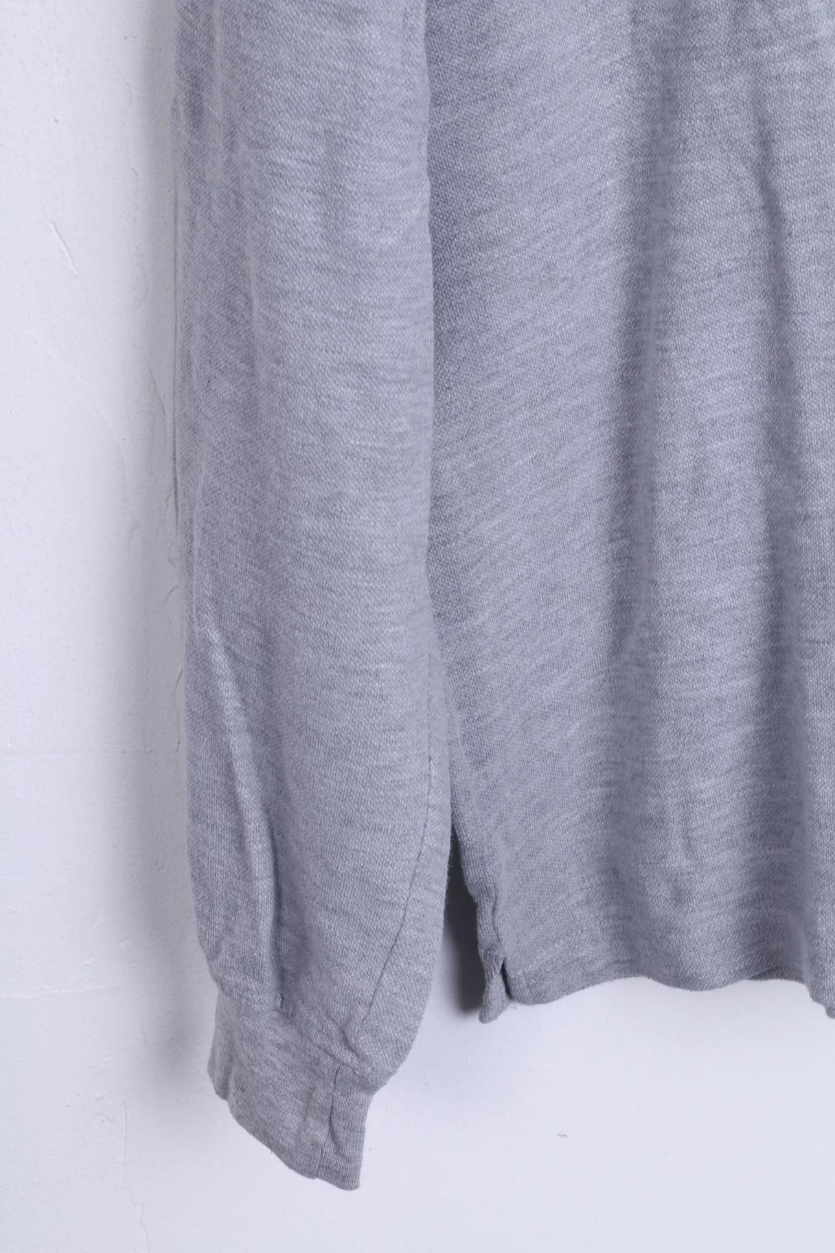 CHIEMSSEE Natural Mens XL Polo Shirt Grey Cotton Long Sleeve - Image 2