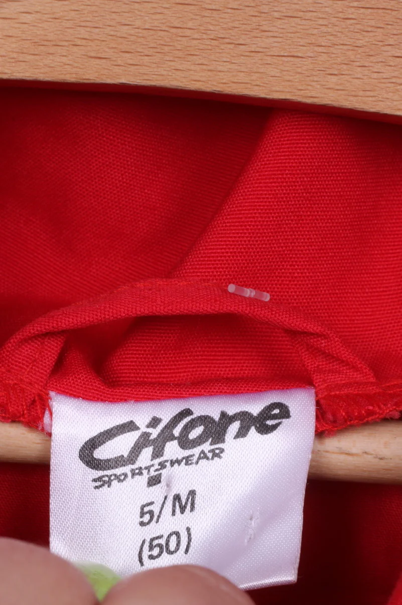 Cifone Mens M Parka Red Jacket Kangaroo Pocket Hooded - Image 5