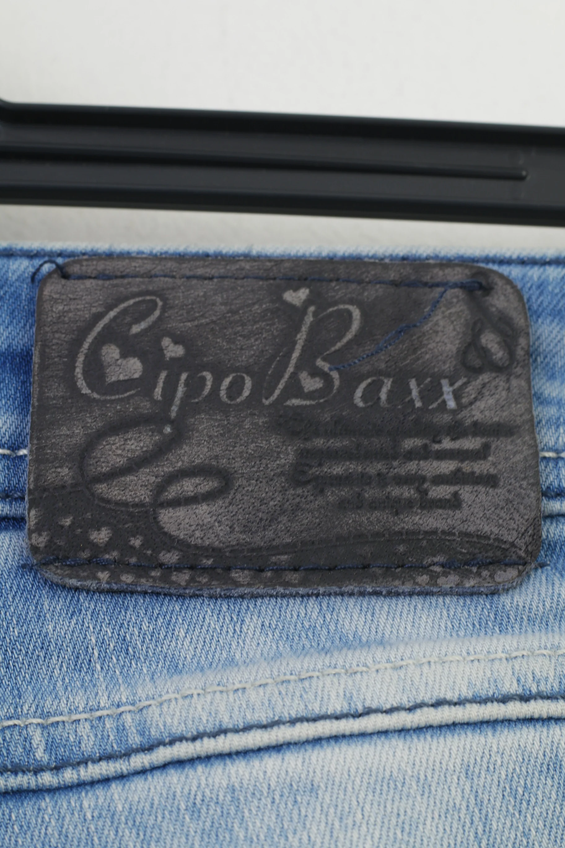 Cipo & Baxx Woman 30 Trousers Jeans Blue Ripped Cotton Low Waist Pants - Image 8