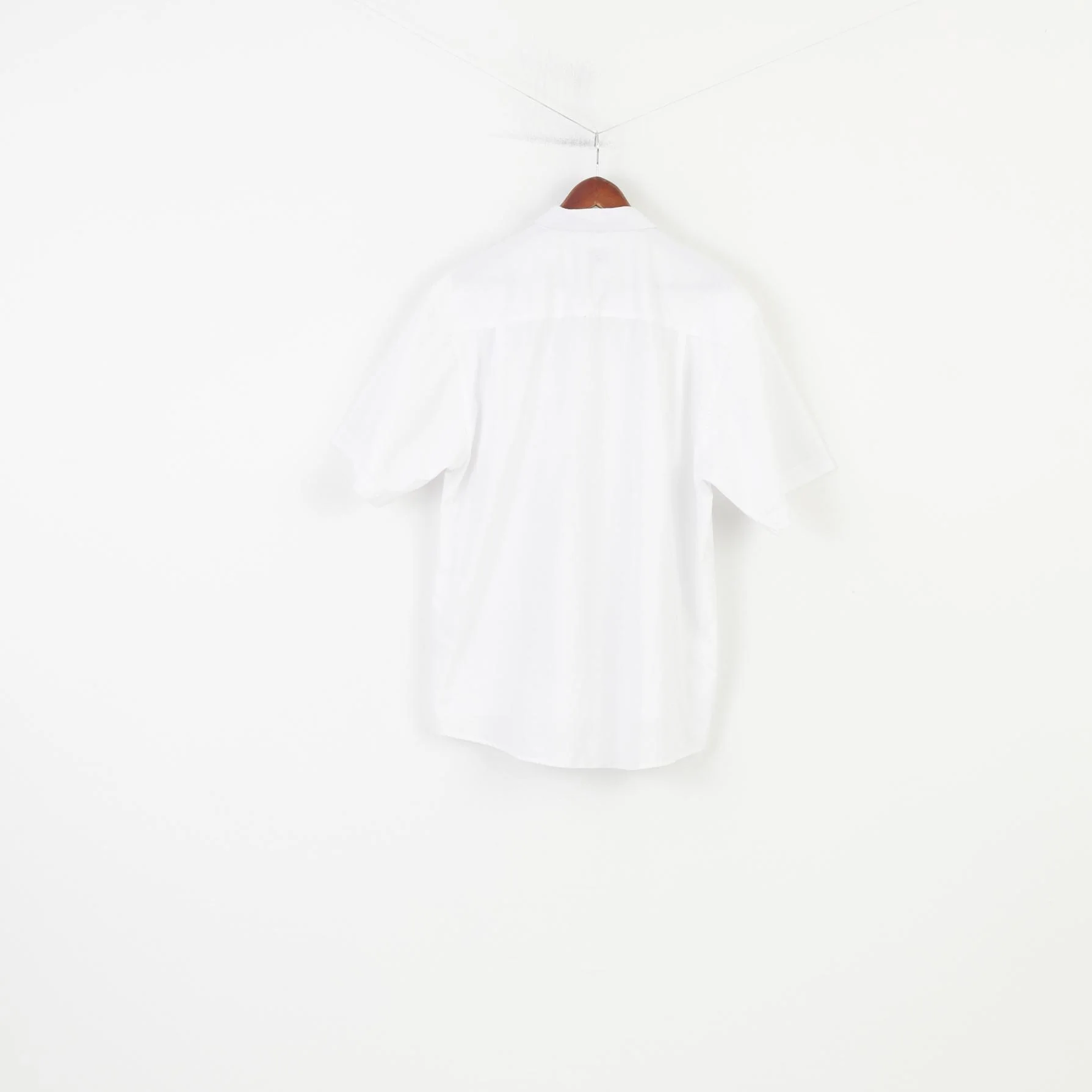 CKL Classic Men 17.5 XXL Casual Shirt White Short Sleeve Collar Classic Elegant Embroidery Top - Image 6