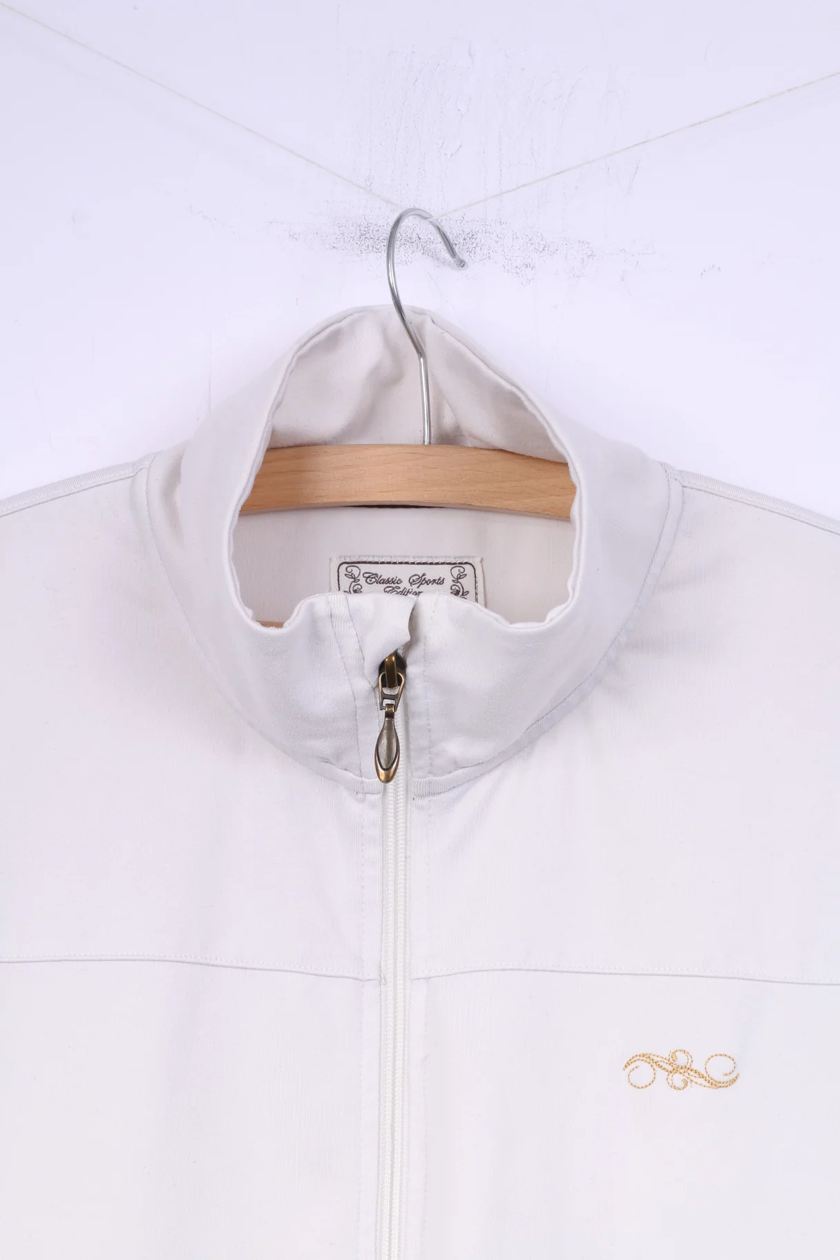 TCM Classic Sports Edition Womens 42 L Sweatshirt Full Zipper White Sportswear - Image 2