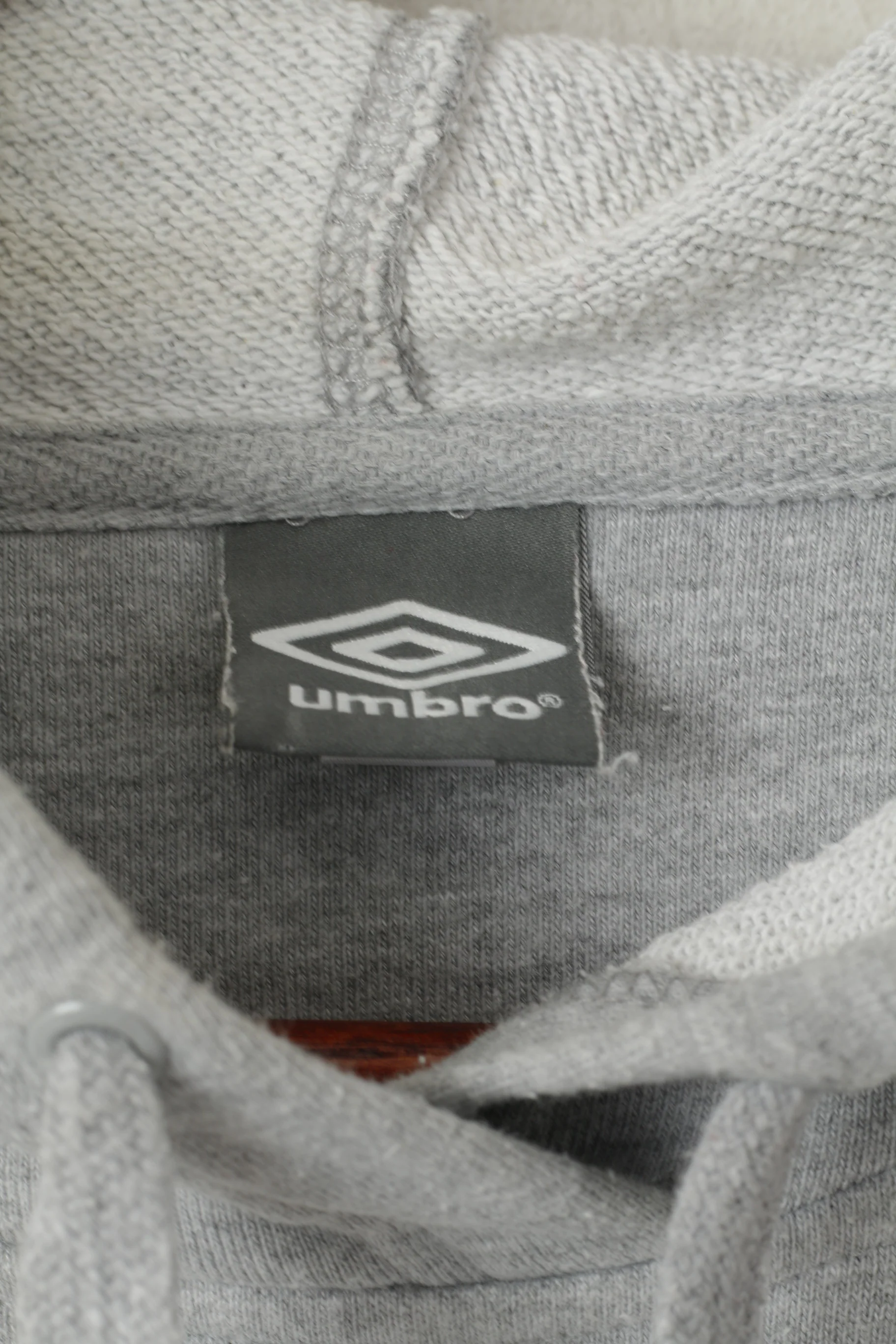 Umbro Men S Sweatshirt Gray Cotton Pitea Summer Games 2010 Sport Hoodie Top - Image 5