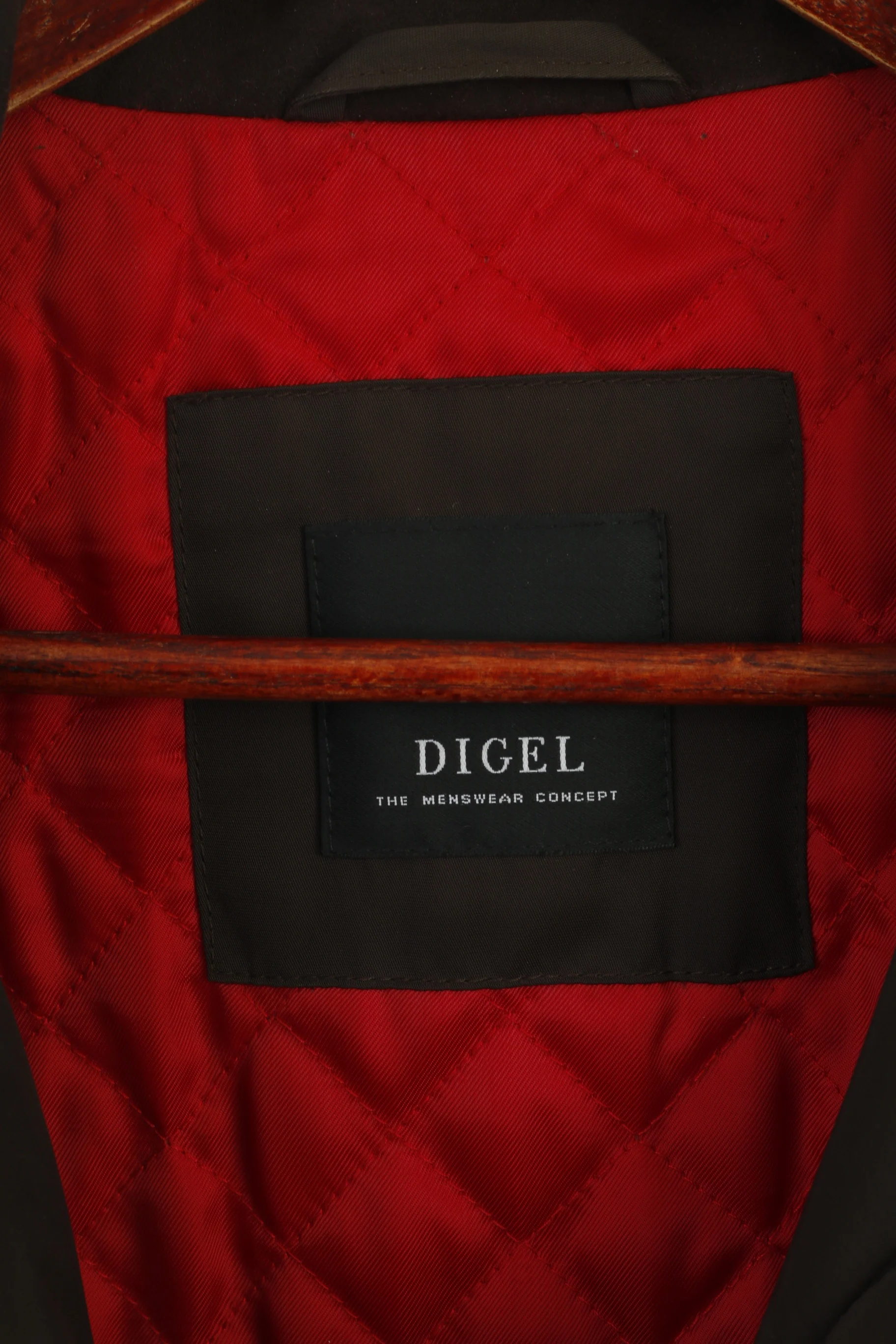 DIGEL Men 60 50 XXXL Jacket Brown Quilted Classic Menswear Concept Outdoor Top - Image 4
