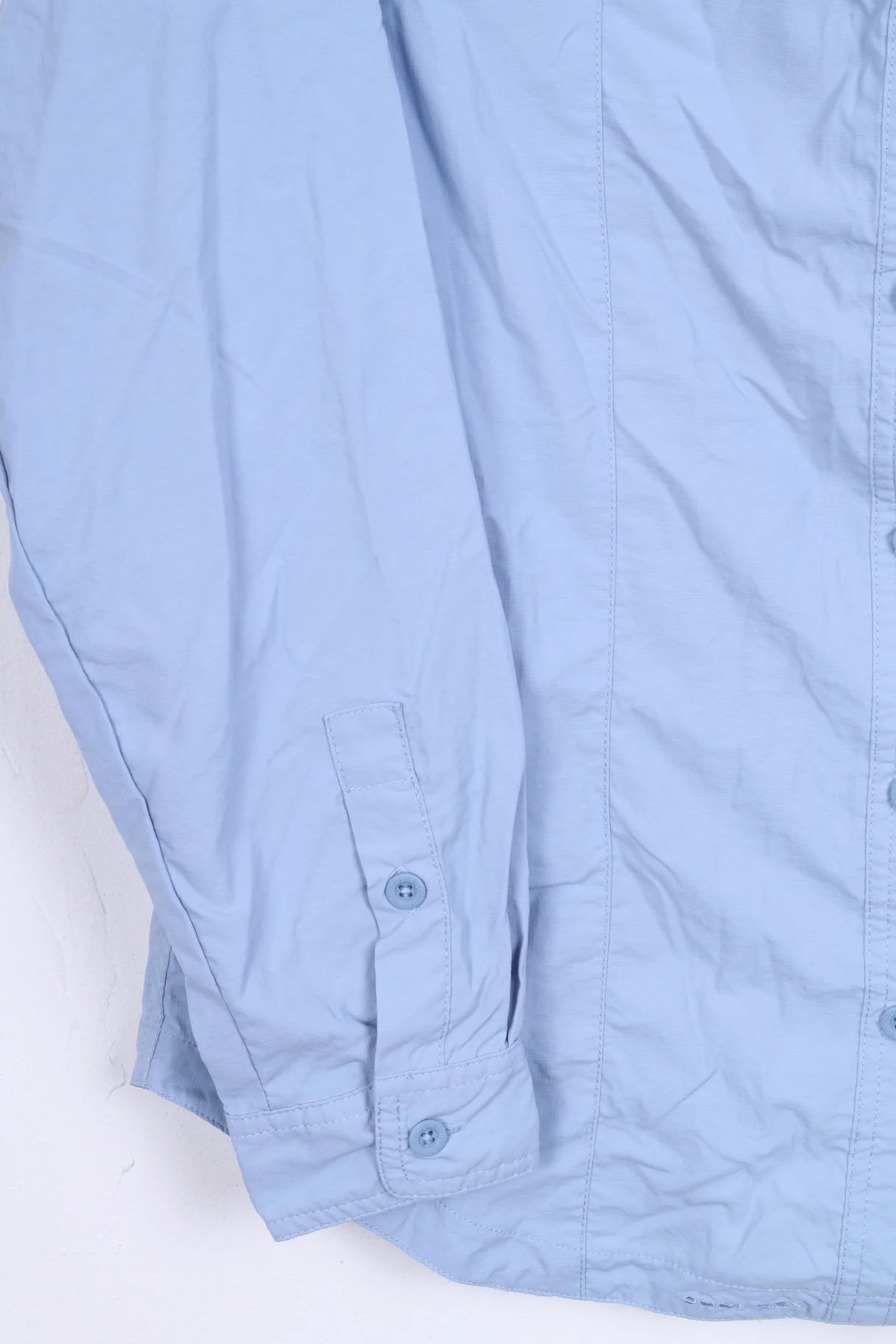 Columbia Womens S Casual Shirt Blue Nylon Top Sportswear Company - Image 2