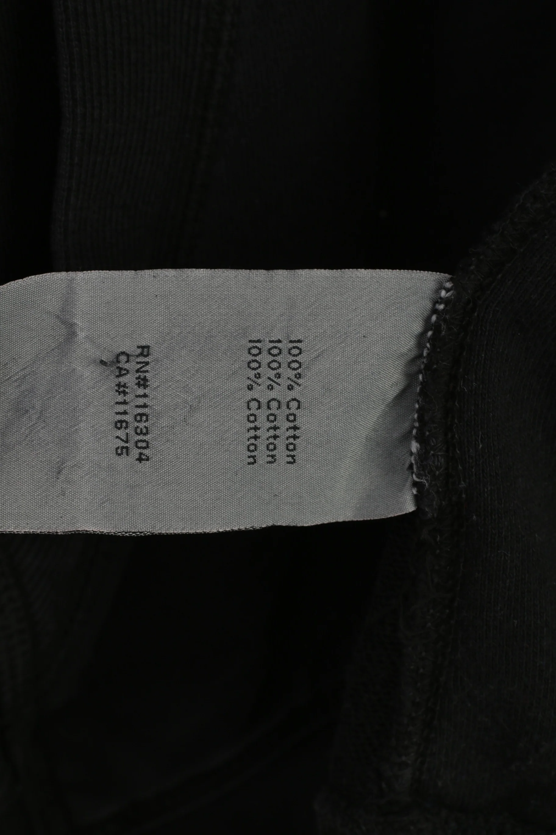 Converse Men S Sweatshirt Black Cotton Full Zipper Hood Pockets Training Hoodie Vintage Sport Top - Image 6