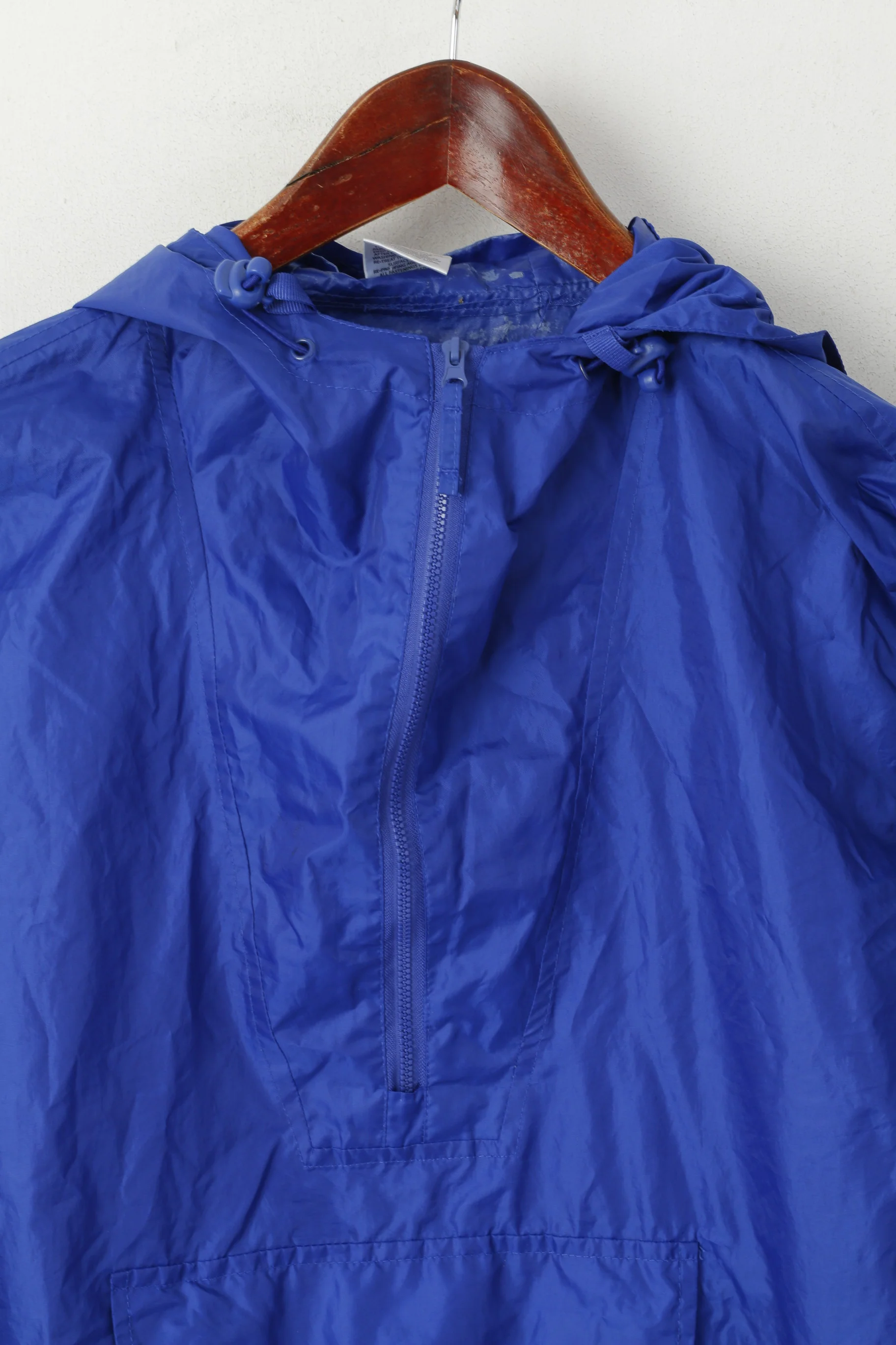 Bagamac Men M/L Pullover Jacket Blue Kangaroo Pocket Hooded Top - Image 2