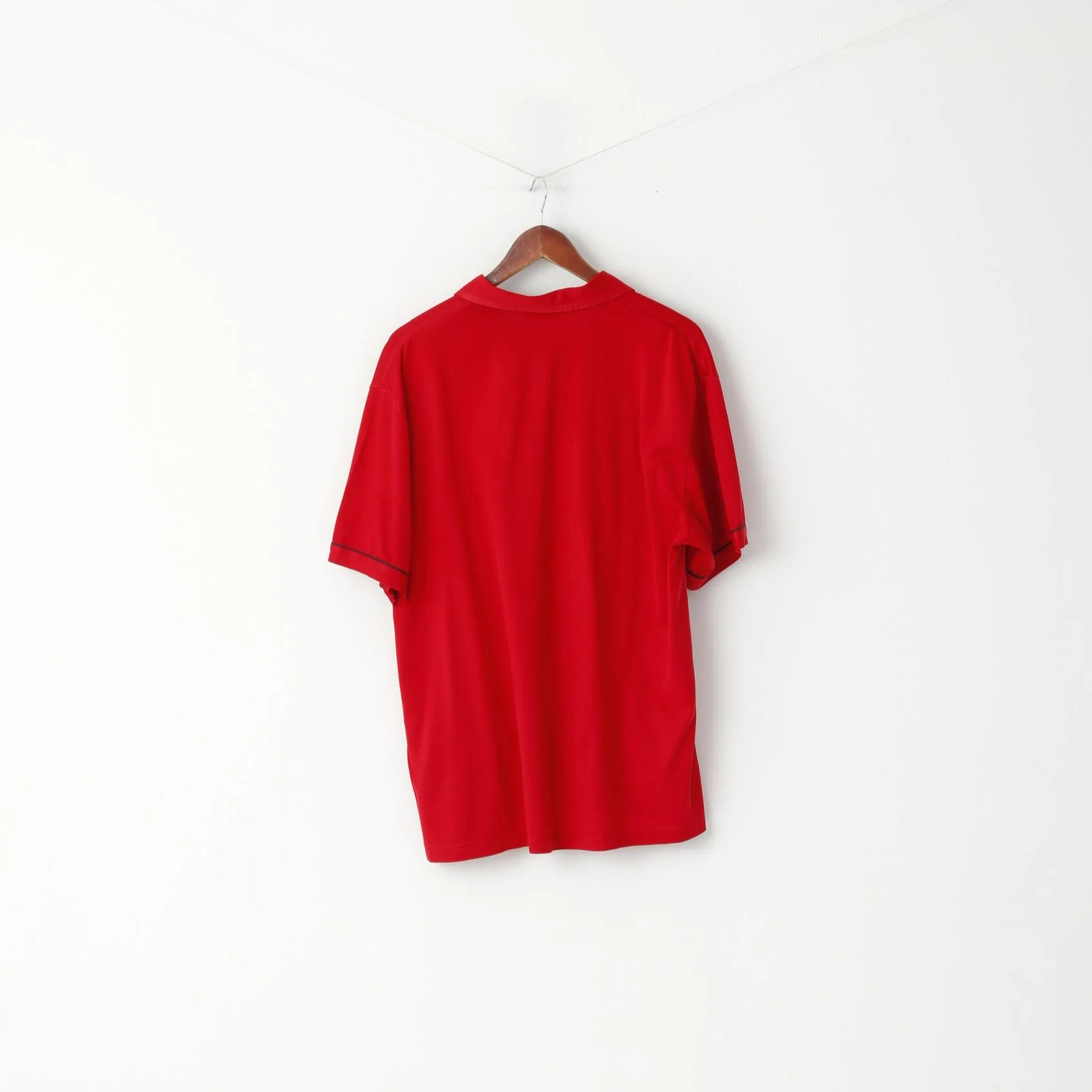 Gabicci Men 2XL Polo Shirt Red Cotton Pocket Retro Classic Short Sleeve Top - Image 6