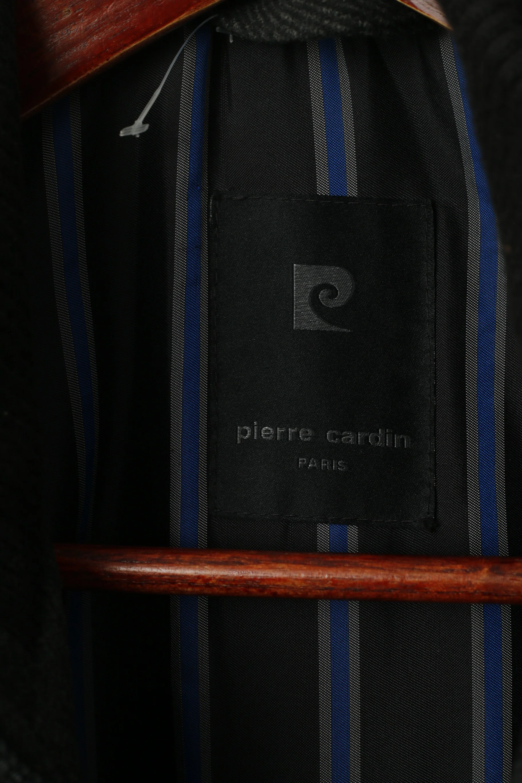Pierre Cardin Paris Men 54 L Jacket Gray Wool Full Zipper Classic Autumn Top - Image 6
