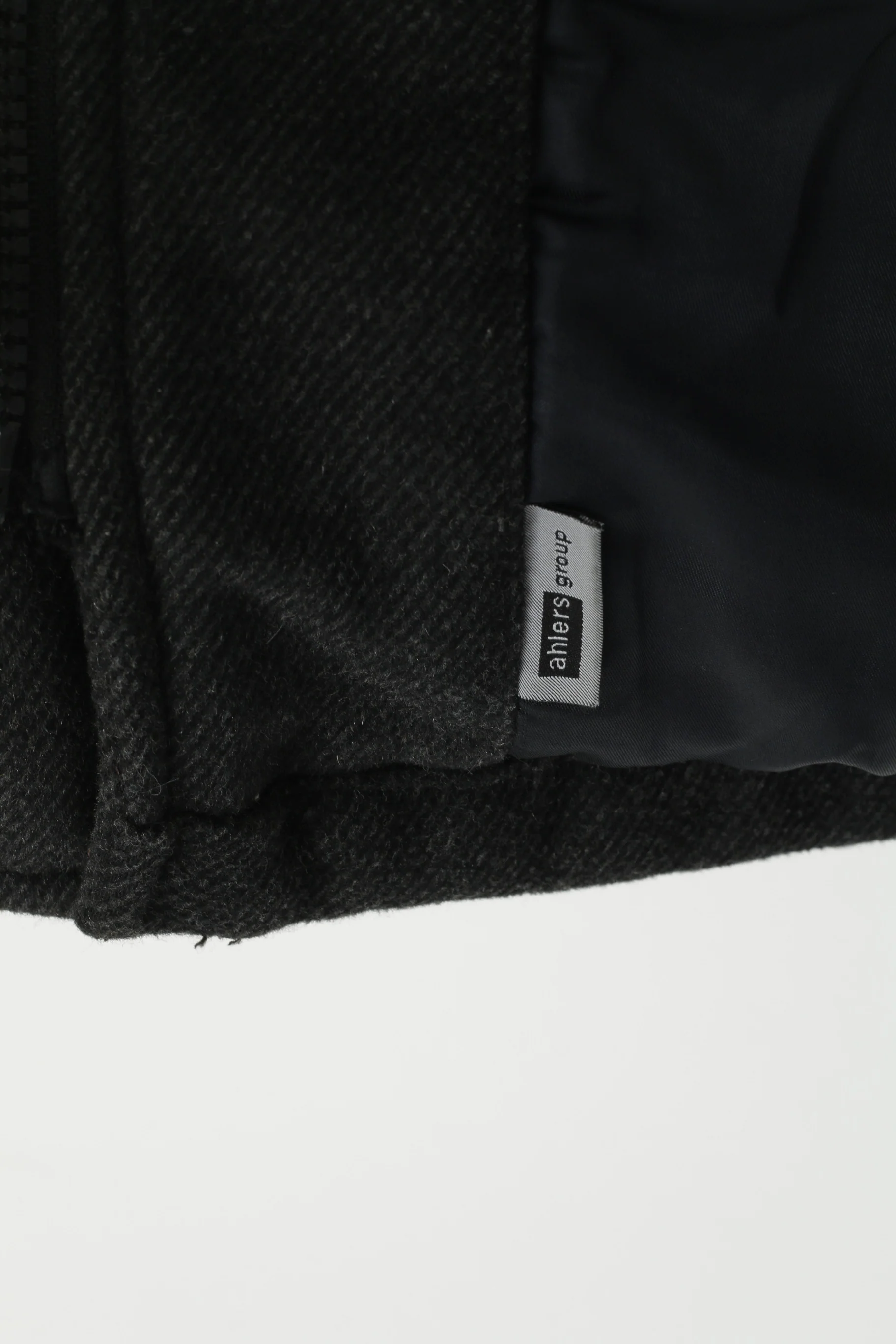 Pierre Cardin Paris Men 54 L Jacket Gray Wool Full Zipper Classic Autumn Top - Image 9