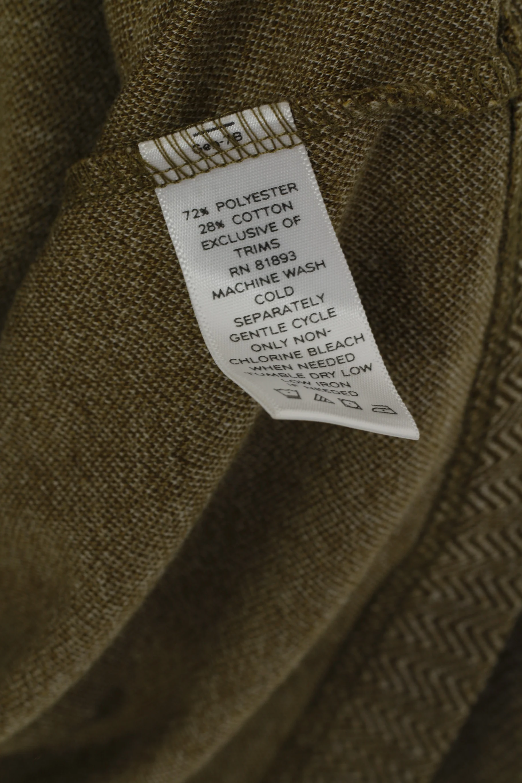 Liz Claiborne Women XS Jumper Green Zigzag Zip Up Pocket Classic Sweater - Image 5