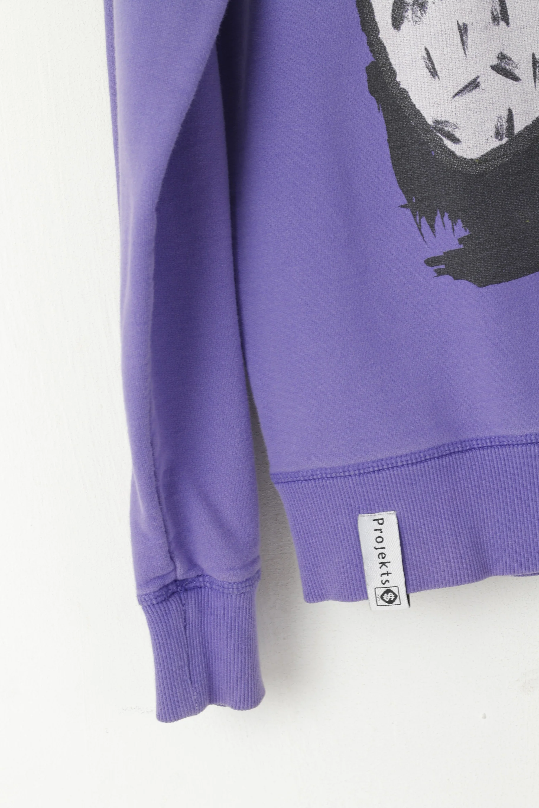 Projekts $ Men L Sweatshirt Purple Cotton Dollars Make Dreams NYC Blouse Top - Image 3