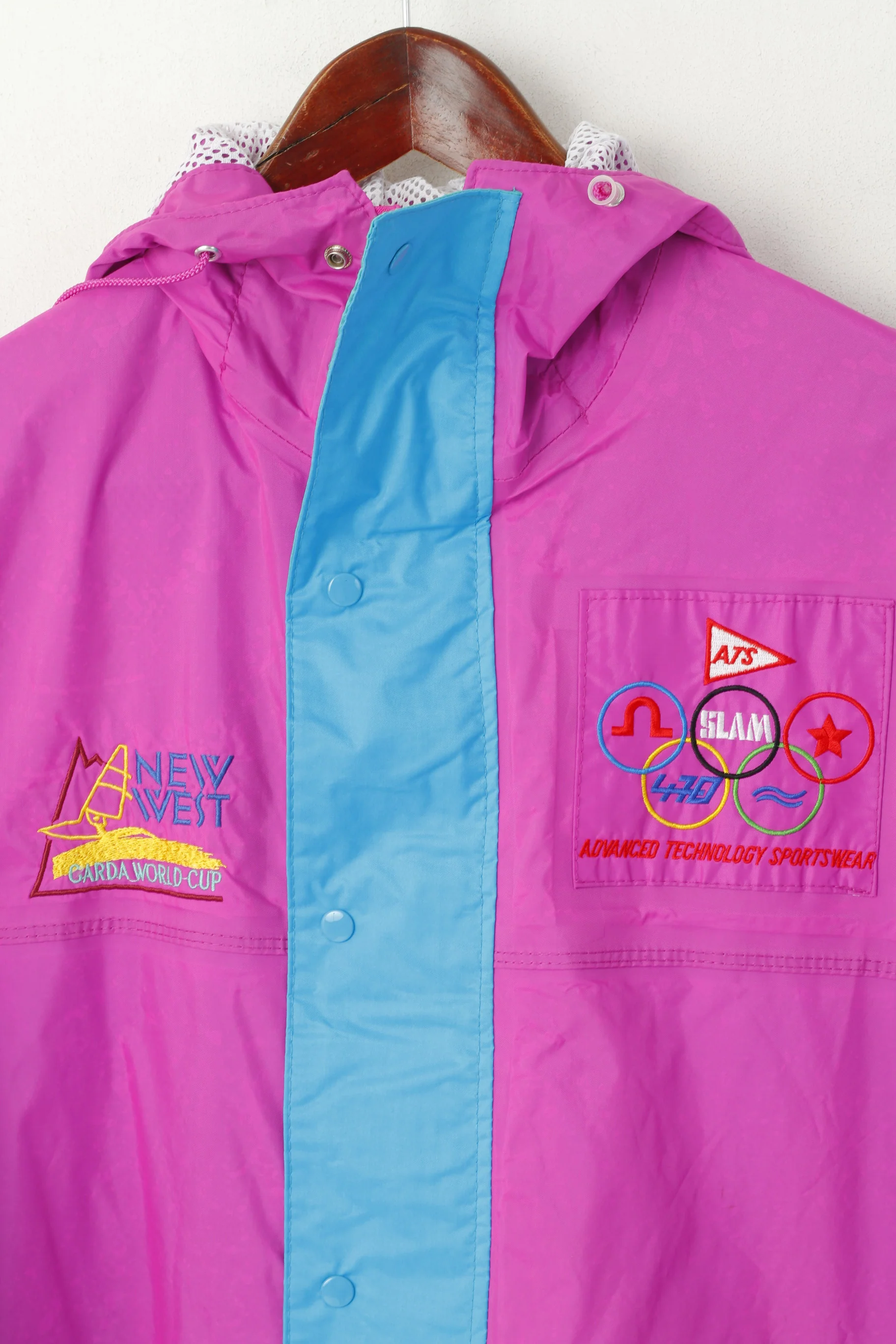 Slam Men M Jacket Pink Sportswear Hooded Garda World -Cup Nylon Outdoor Top - Image 2