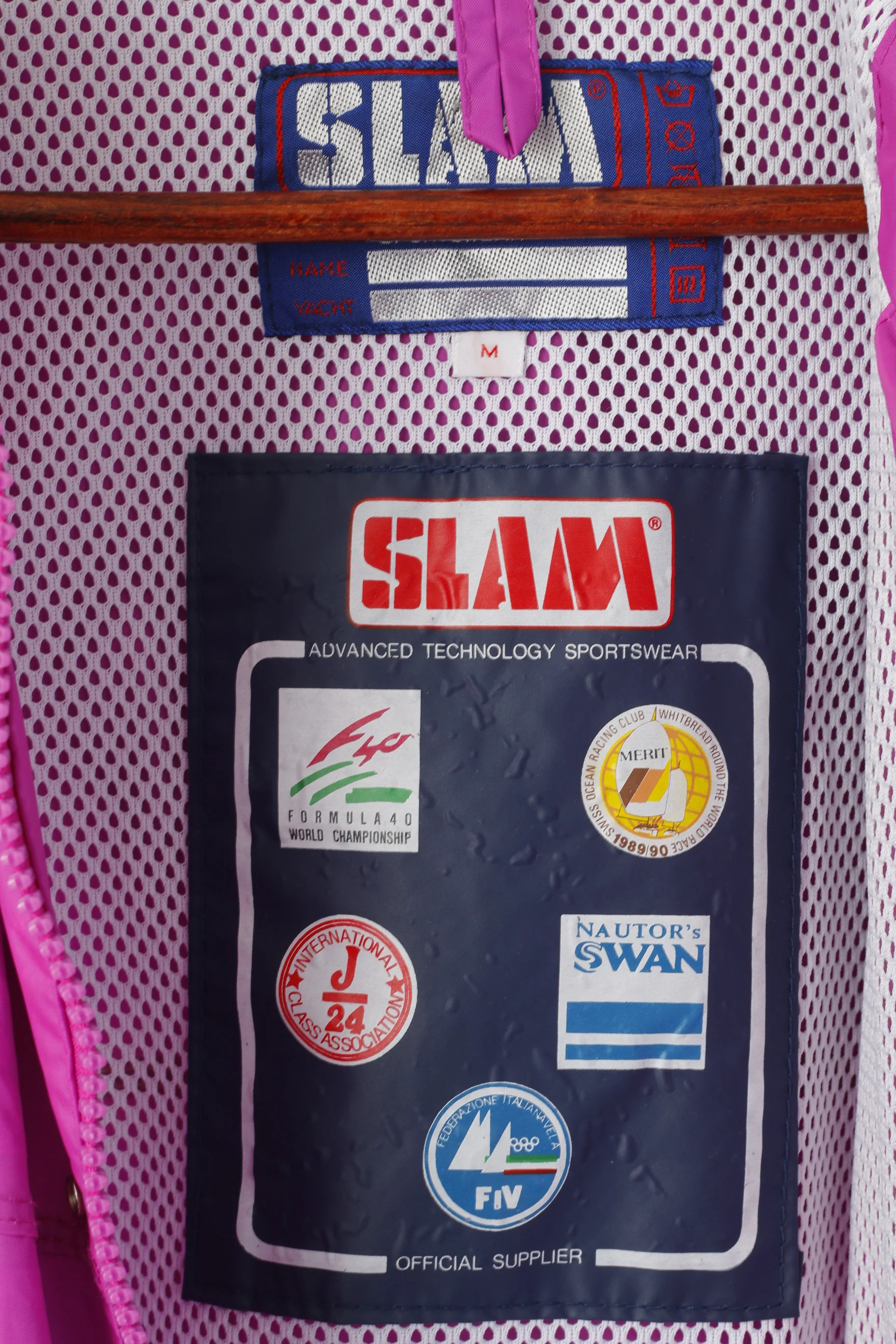 Slam Men M Jacket Pink Sportswear Hooded Garda World -Cup Nylon Outdoor Top - Image 5