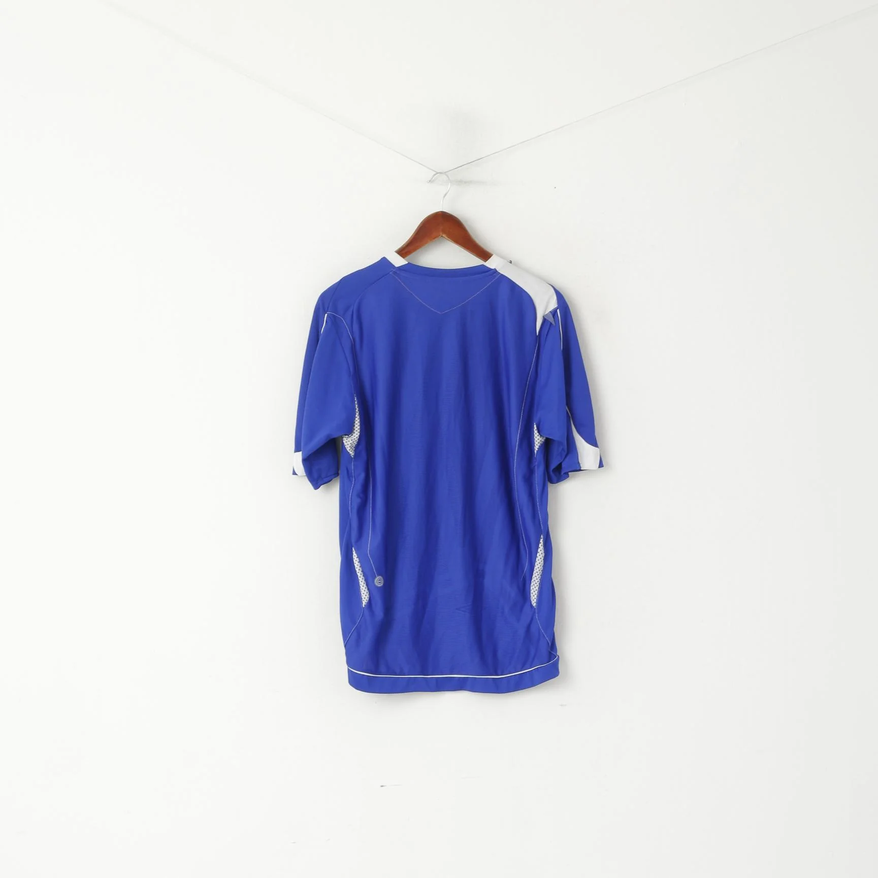 Umbro Men L Shirt Blue Everton Football Club Sportswear Jersey Nil Satis Top - Image 5