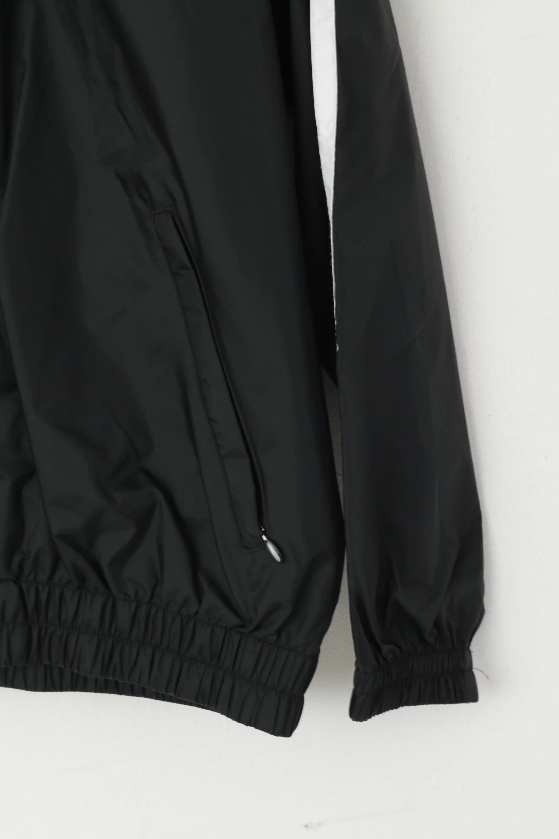 Warner Bros Studio Store Men S Jacket Black Lightweight Zip Up Hidden Hood Top - Image 3