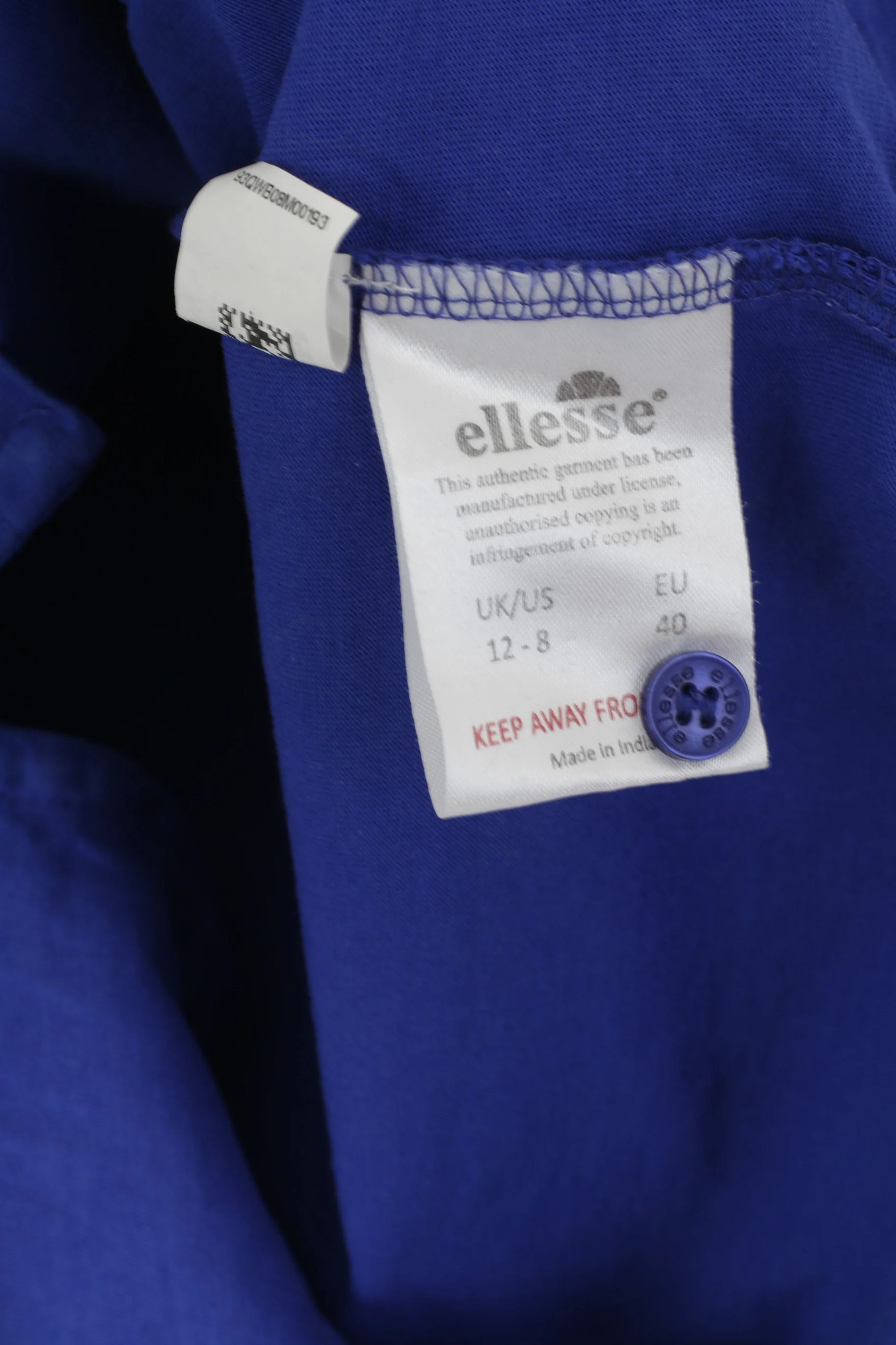 Ellesse Women 12 40 M Polo Shirt Purple Cotton Detailed Buttons Sport Top - Image 5