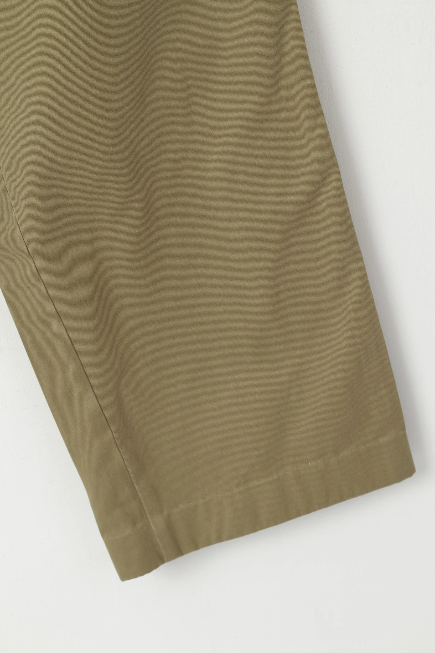Barbour Men 34 Trousers Green Cotton Green Classic Straight Leg Casual Pants - Image 3