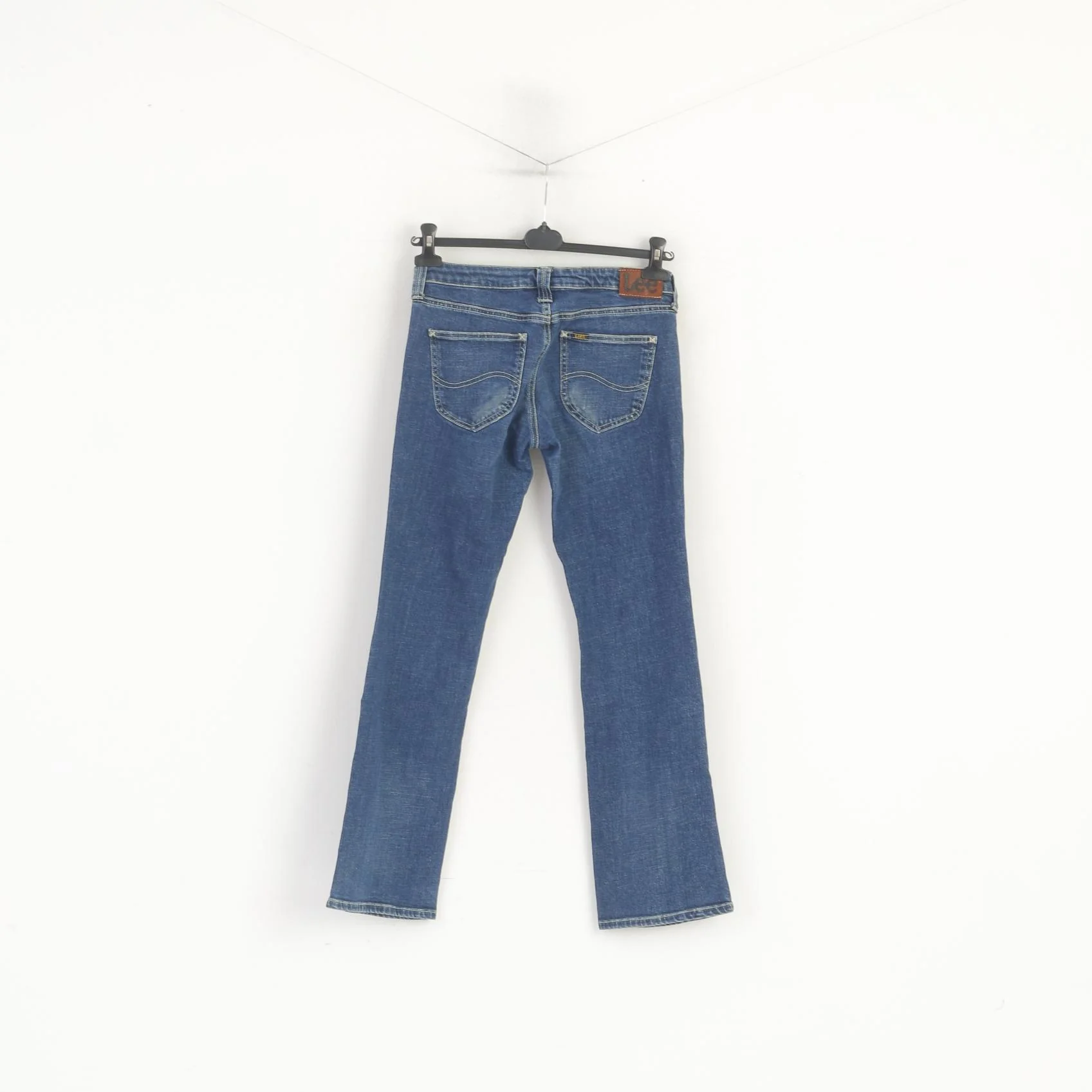 Lee Women 29 Jeans Trousers Navy Denim Cotton Jinx Vintage Bootcut Pants - Image 6