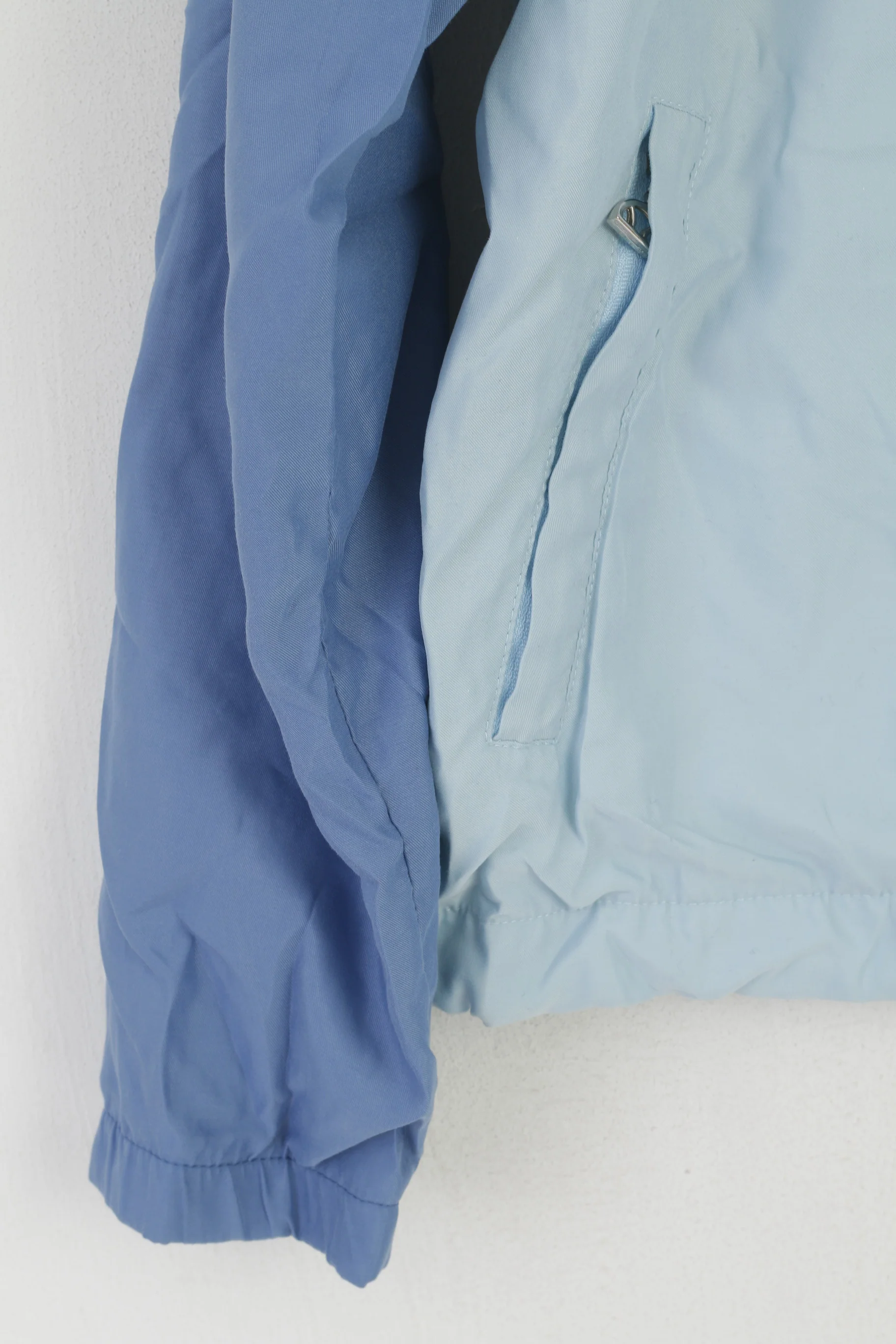 Ellesse Women 10 36 S Jacket Blue Lightweight Vintage Full Zip Sportswear Top - Image 3