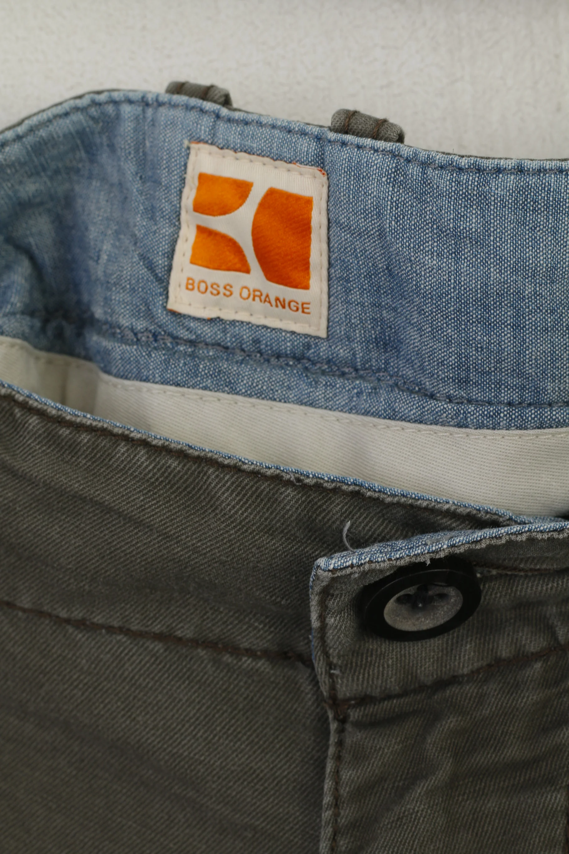 Hugo Boss Orange Men 38 54 Shorts Brown Cotton Pockets Summer Bermuda - Image 3