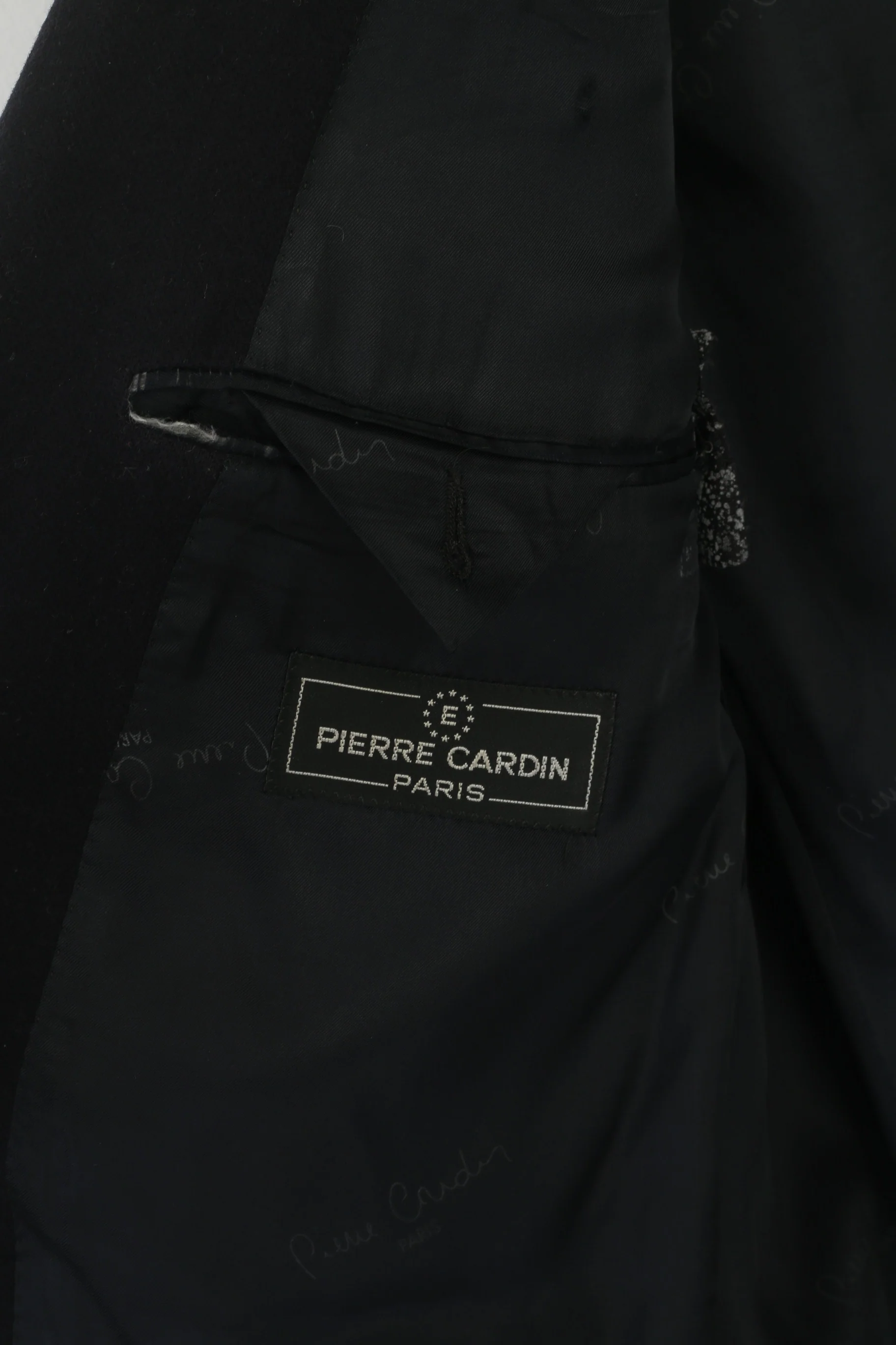 Pierre Cardin Paris Men 40 Blazer Black Wool Cashmere Blend Vintage Made in Italy Jacket - Image 5