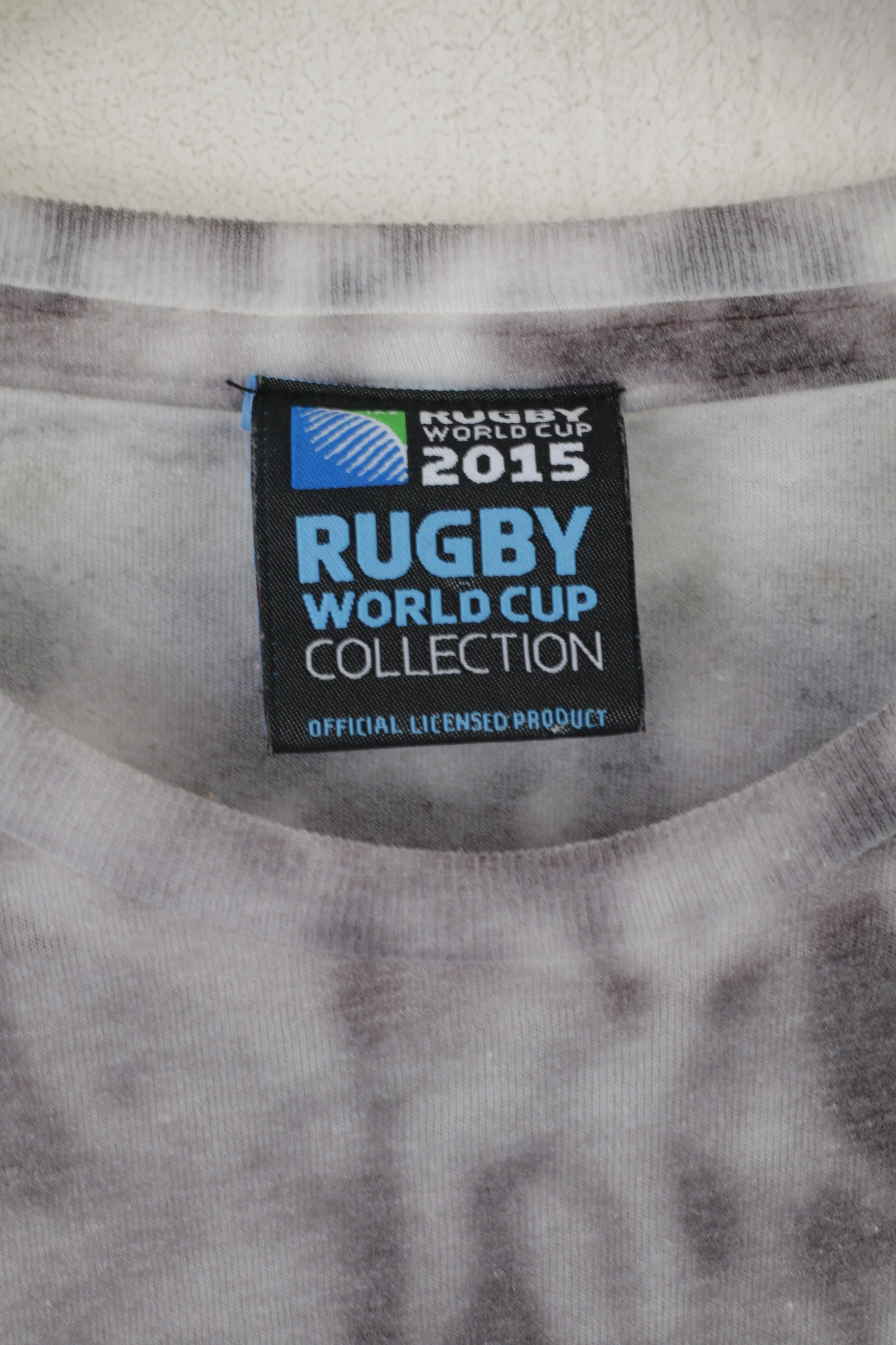 Rugby World Cup 2015 Men S Shirt Grey Graphic London IRB Licensed Sport Top - Image 4