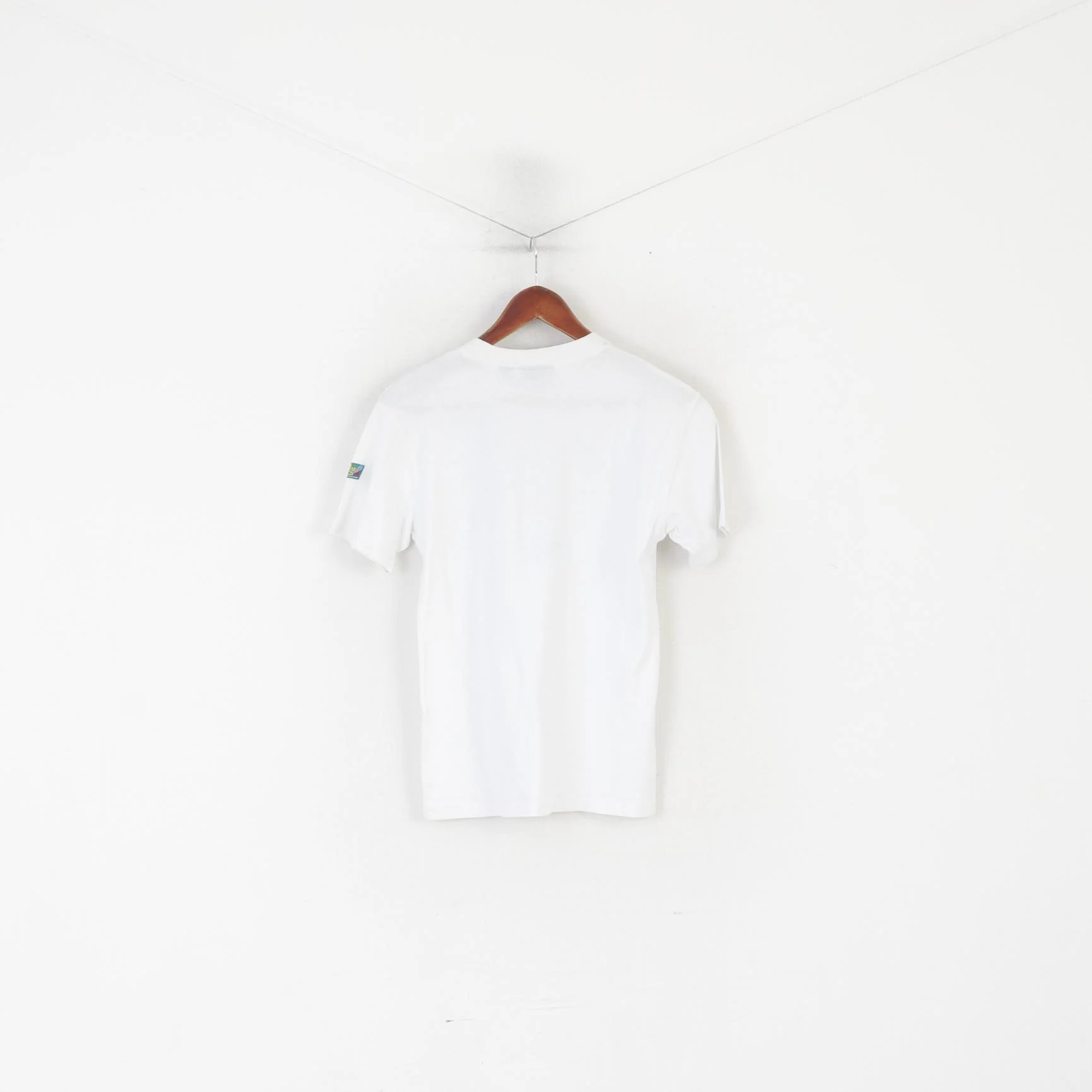Lonsdale London Women S Shirt White Cotton Crew Neck Vintage Unisex Top - Image 5