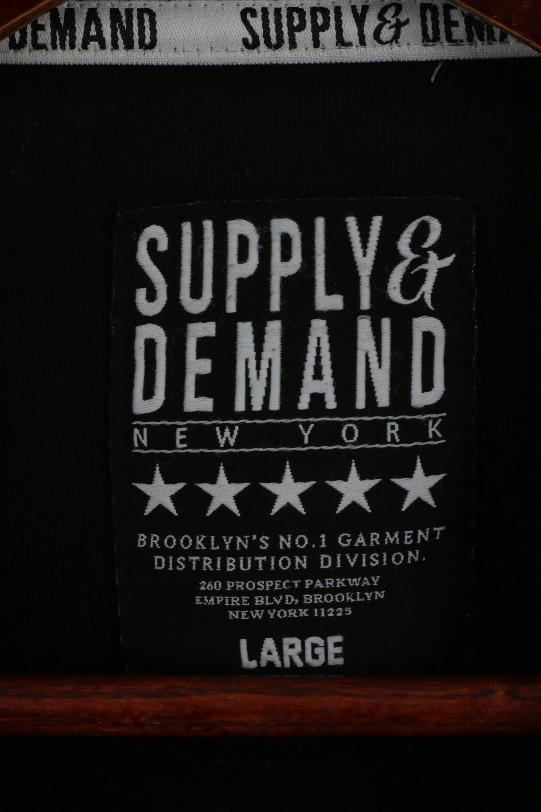 Supply & Demand Men L (M) Shirt Black Roses New York PVC Short Sleeve Top - Image 4