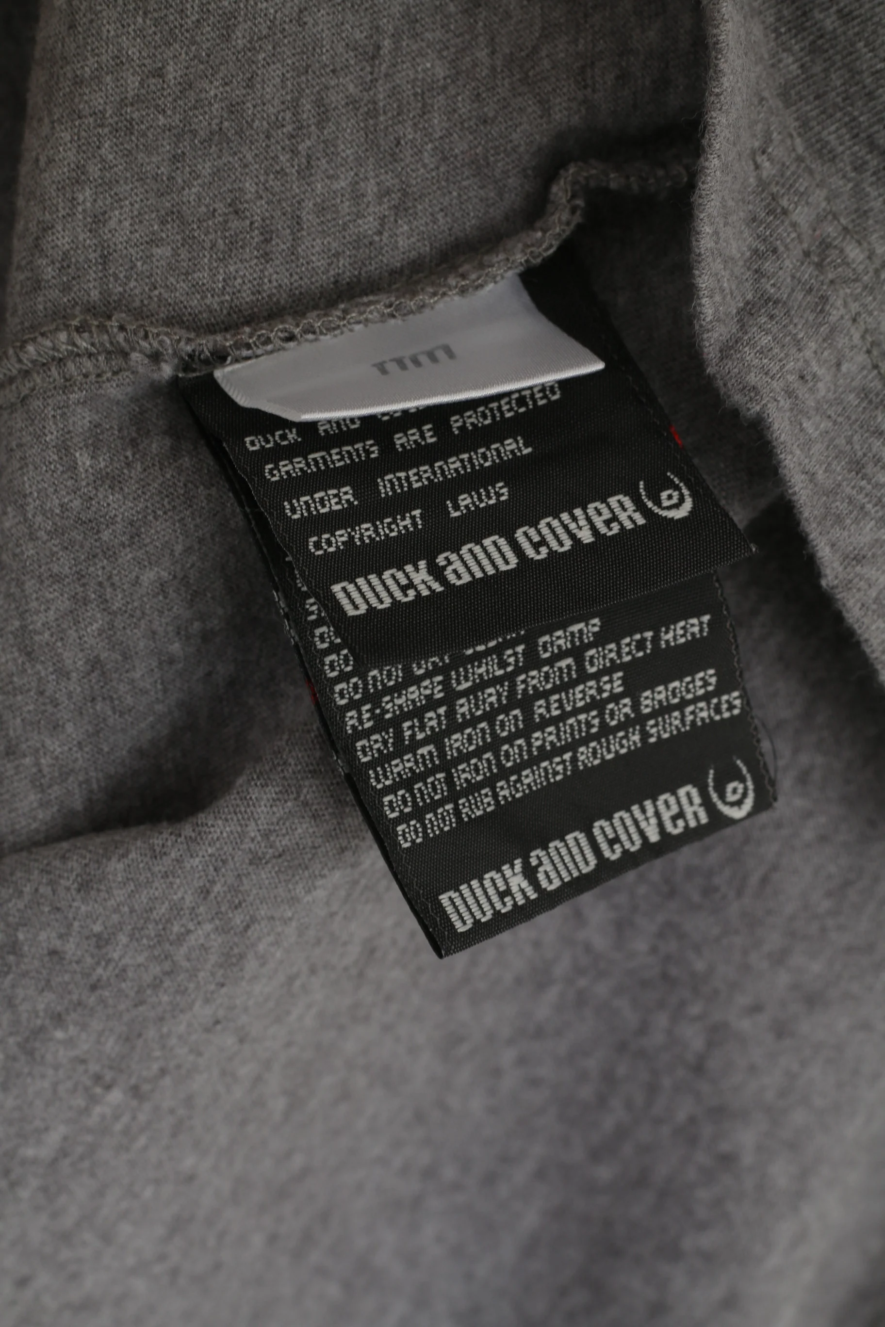 Duck and Cover Men XXL (XL)  T- Shirt Grey Cotton Graphic Short Sleeve Crew Neck Top - Image 4