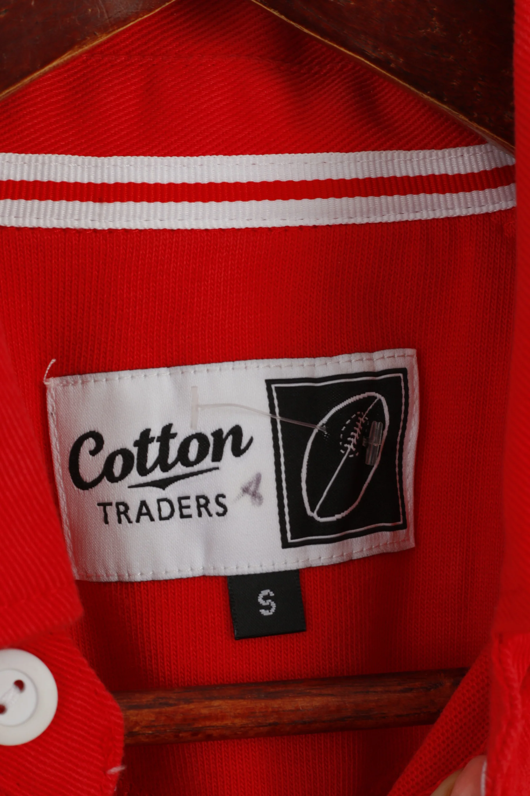 Cotton Traders Men S Polo Shirt Red Cotton Welsh WRU CYMRU Rugby Top - Image 4