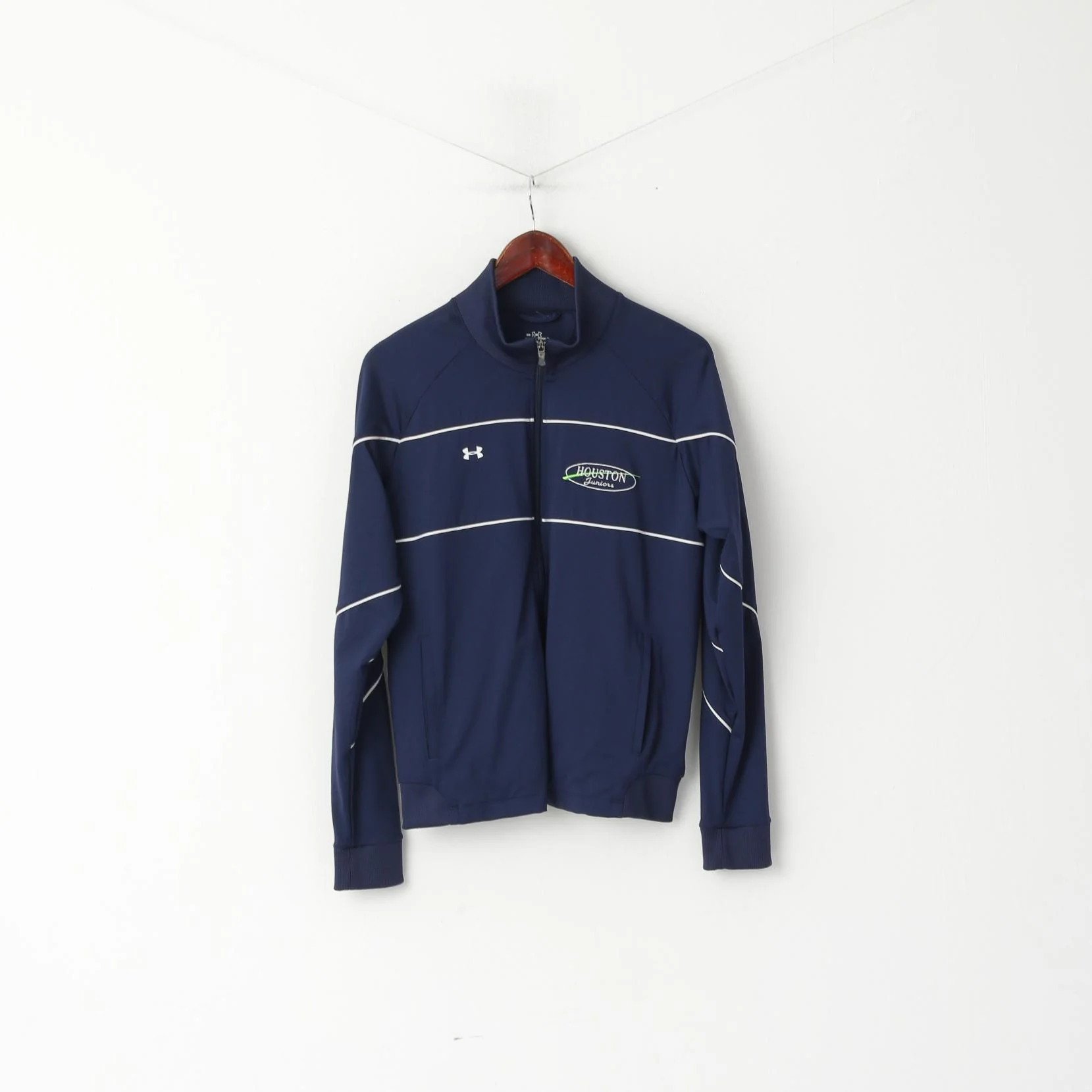 Under Armour Youth MD 12 Age Sweatshirt Navy Zip Up Houston Juniors Sport Top
