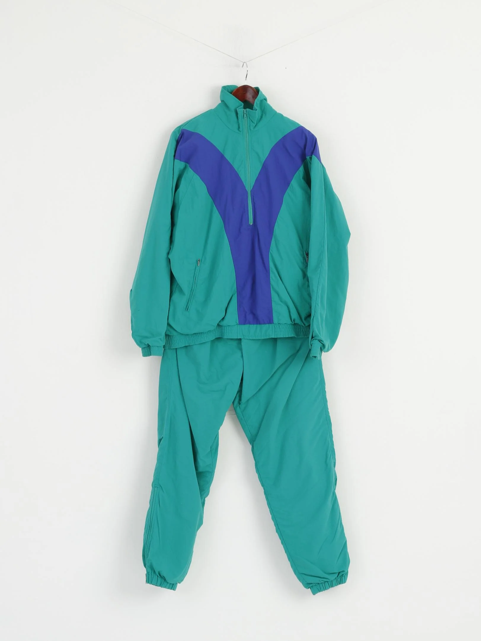 Schneider Women 16 Tracksuit Green Oldschool Track Jacket Trousers Activewear Set