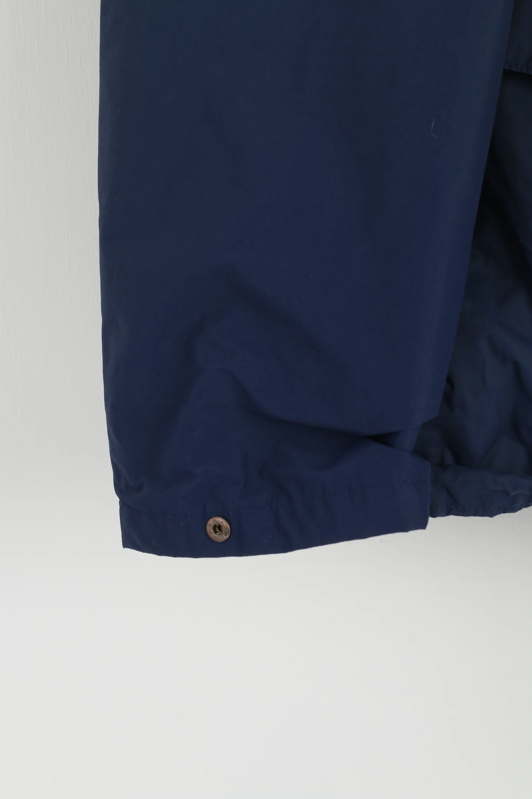 Helly Hansen Men L Jacket Red Navy Nylon Hidden Hood Vintage Sailing Top - Image 4