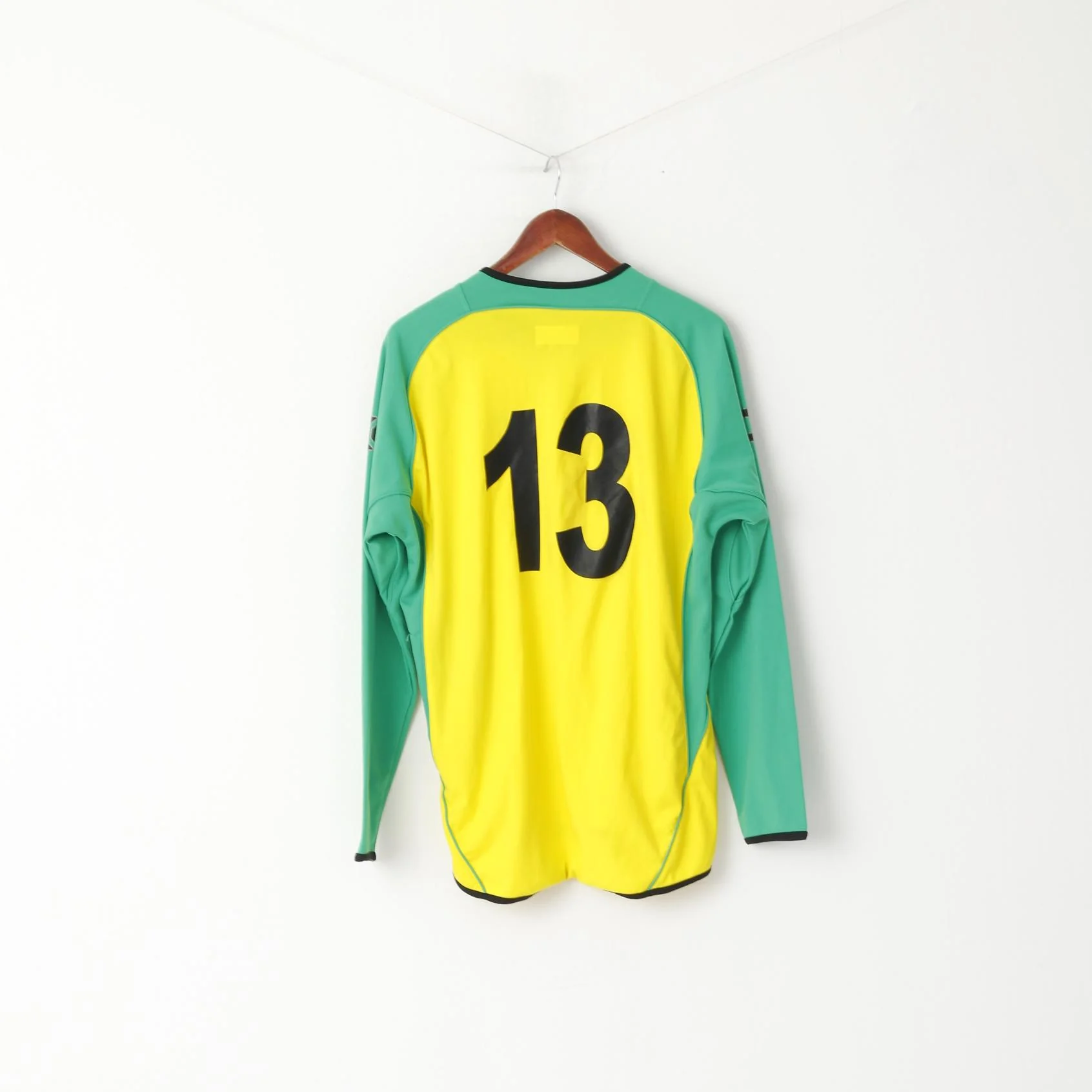 Stanno Leam Rangers Men M/L Shirt Yellow Football Club Climatec #13 Long Sleeve Top - Image 7