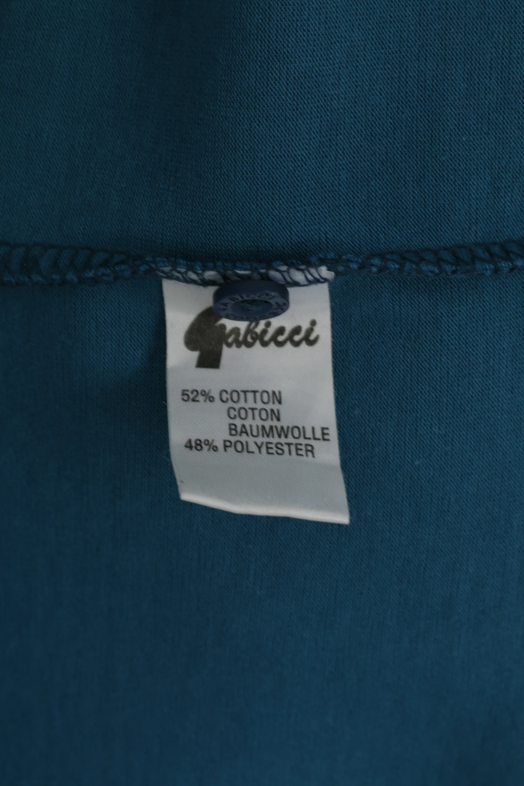 GABICCI Collezione Men XL Polo Shirt Sea Green Cotton Soft Detailed Buttons Top - Image 5