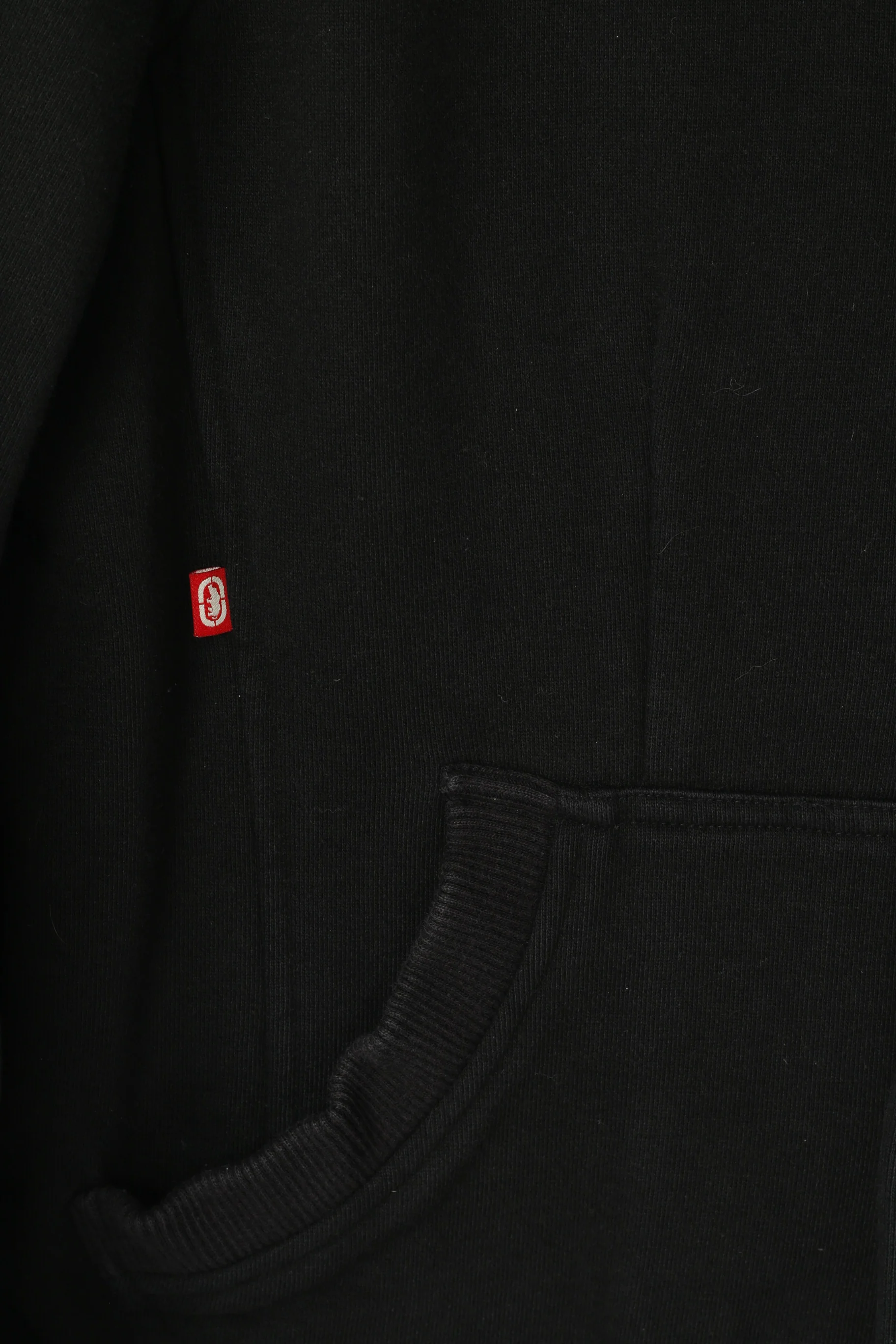 Ecko Unltd. Men S Sweatshirt Black Cotton Detailed Hooded Button Front Top - Image 3