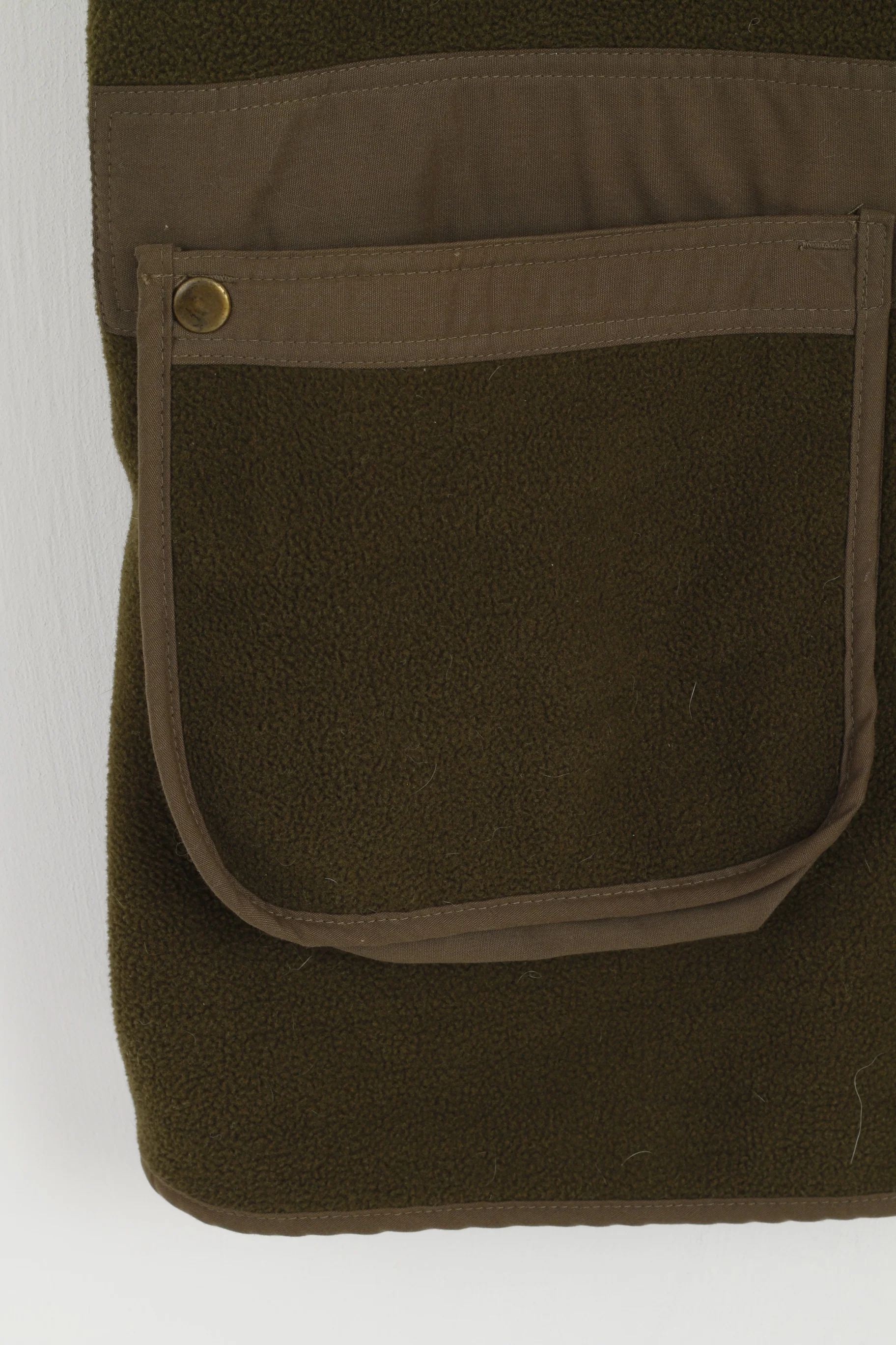 Garlands Men XXL Waistcoat Green Fleece Top Hunting Shooting Zip Vest - Image 3