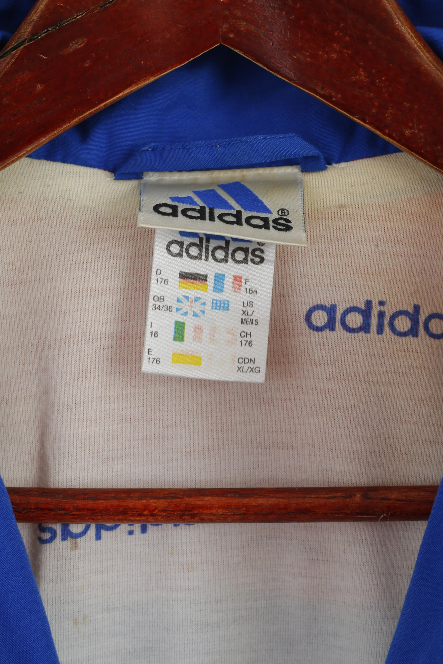 Adidas Youth 16 Age 176 Jacket Vintage Blue F.C. Bayern Munchen Vintage 90s Top - Image 4