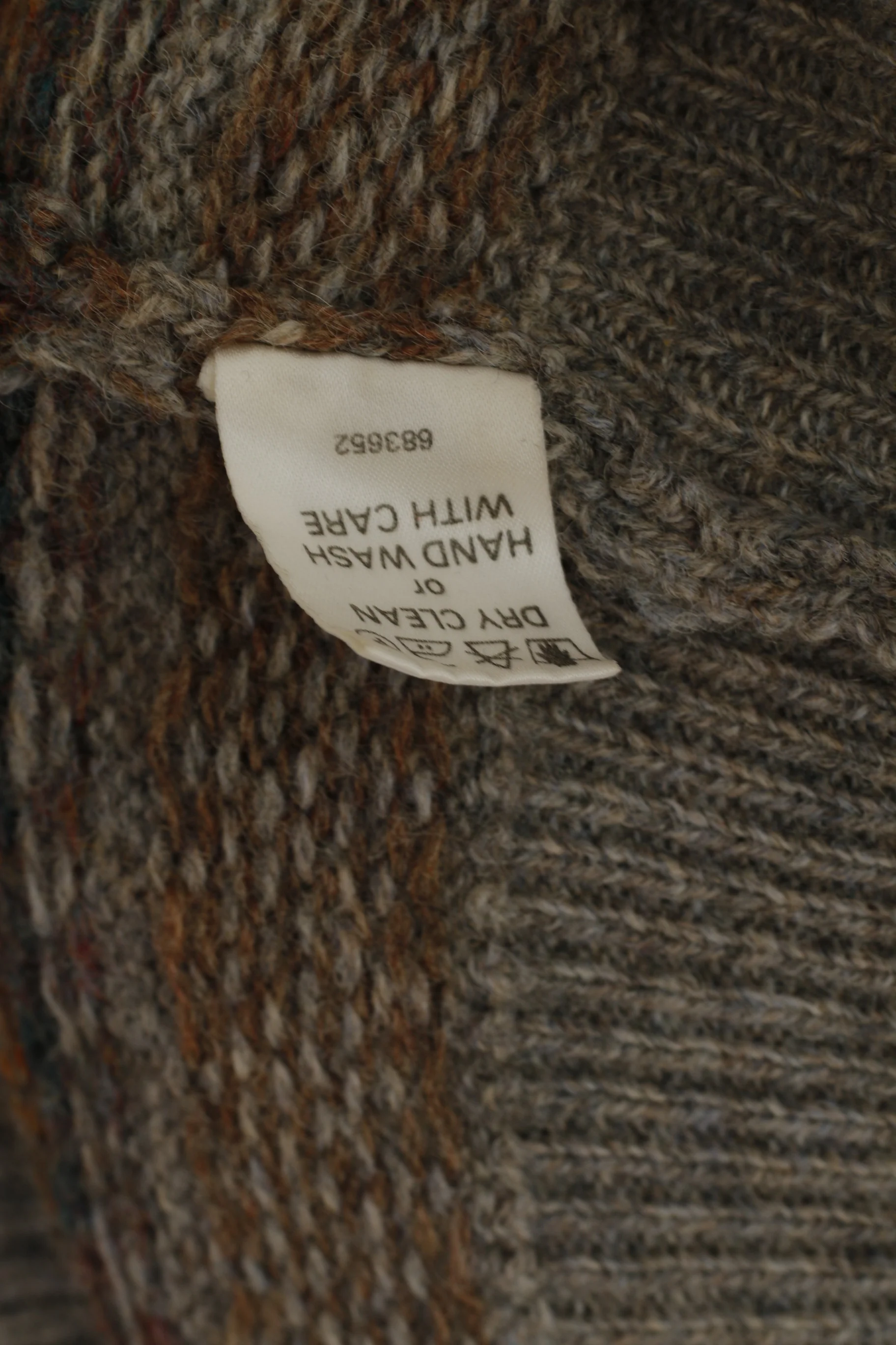 Woolen Classics Women 3 M Jumper Grey Nordic Print 100% Wool Sweater - Image 5