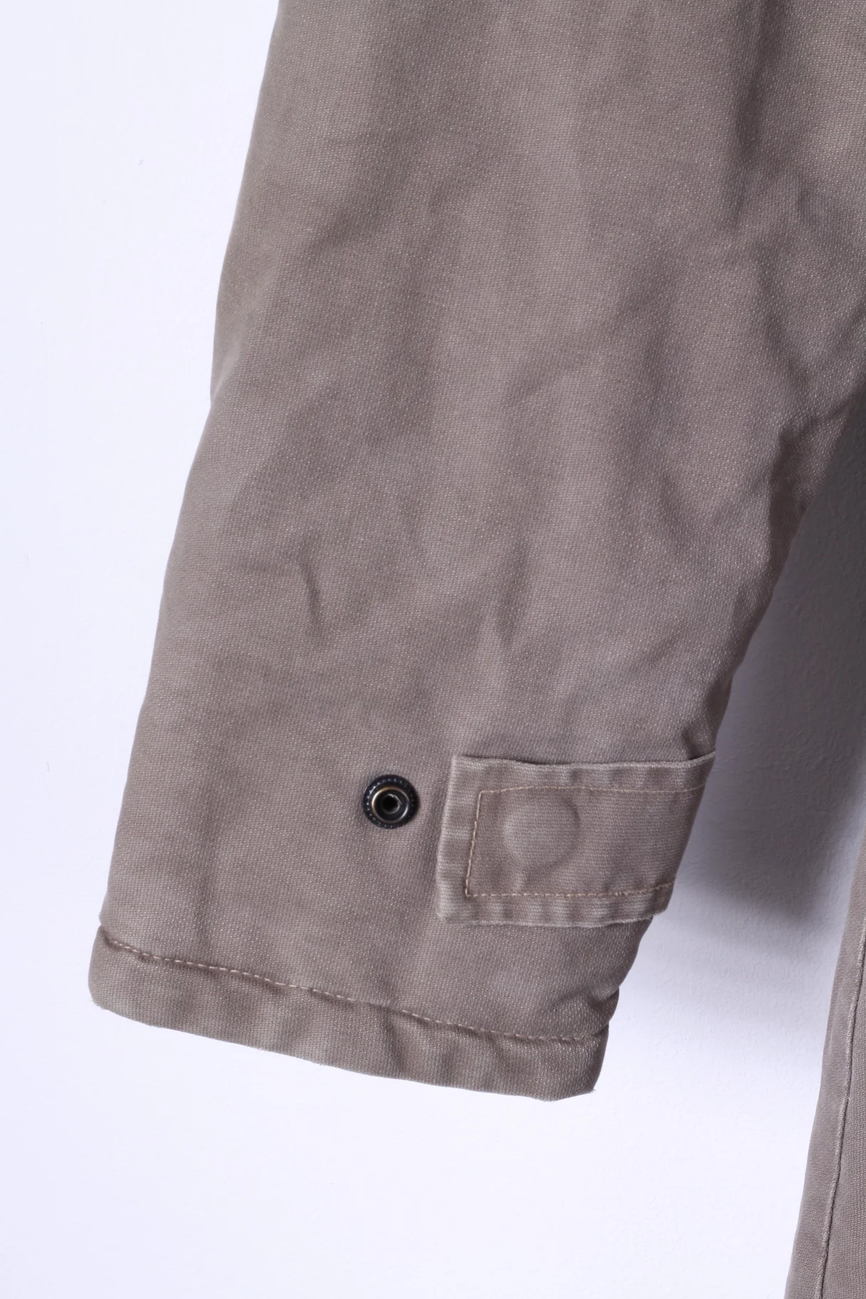 G-STAR RAW Womens M Coat Khaki Cotton Full Zipper Hooded Hedley Jacket - Image 3