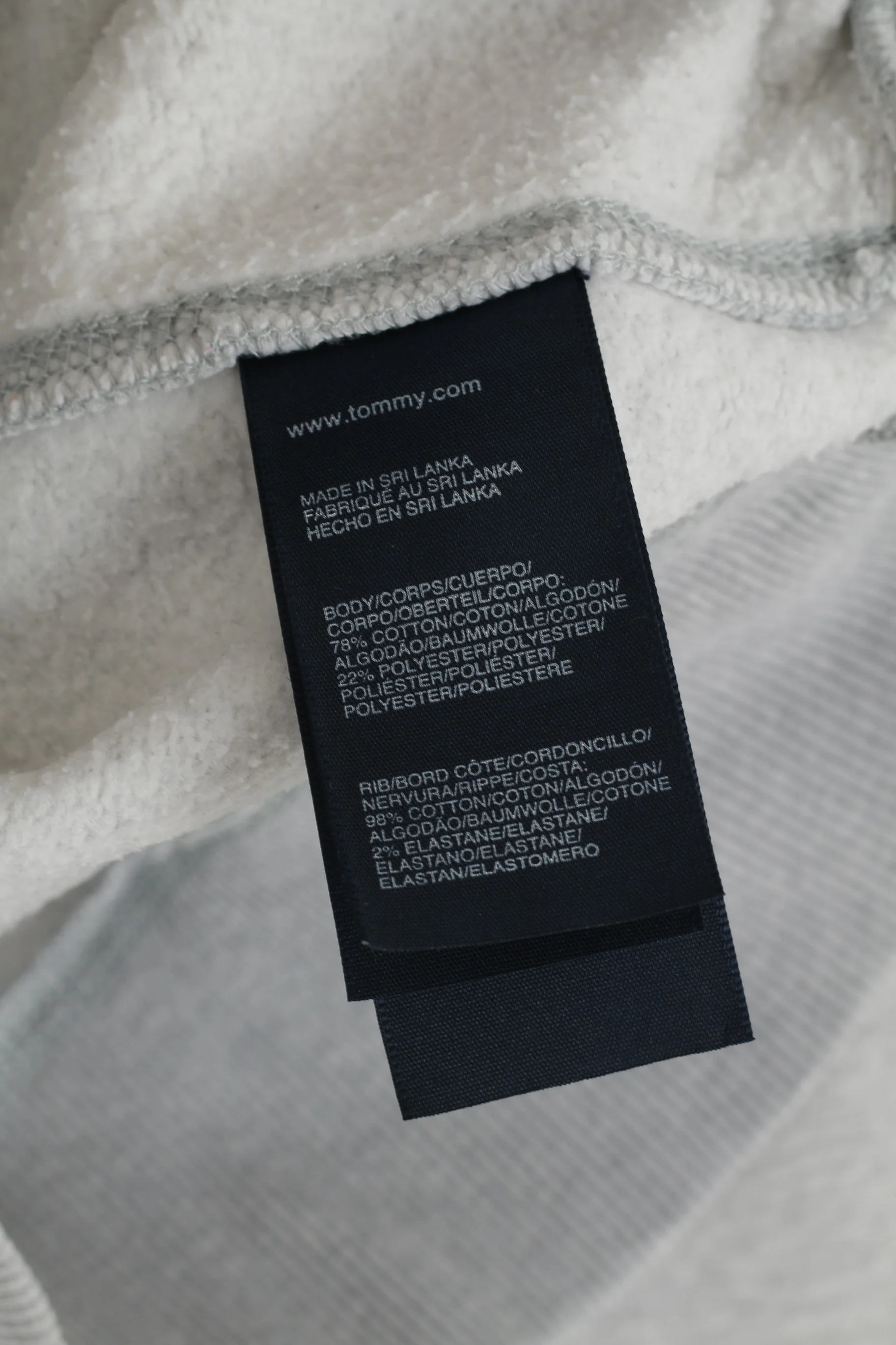 Hilfiger Denim Men M Sweatshirt Grey Cotton Hoodie Full Zipper - Image 5