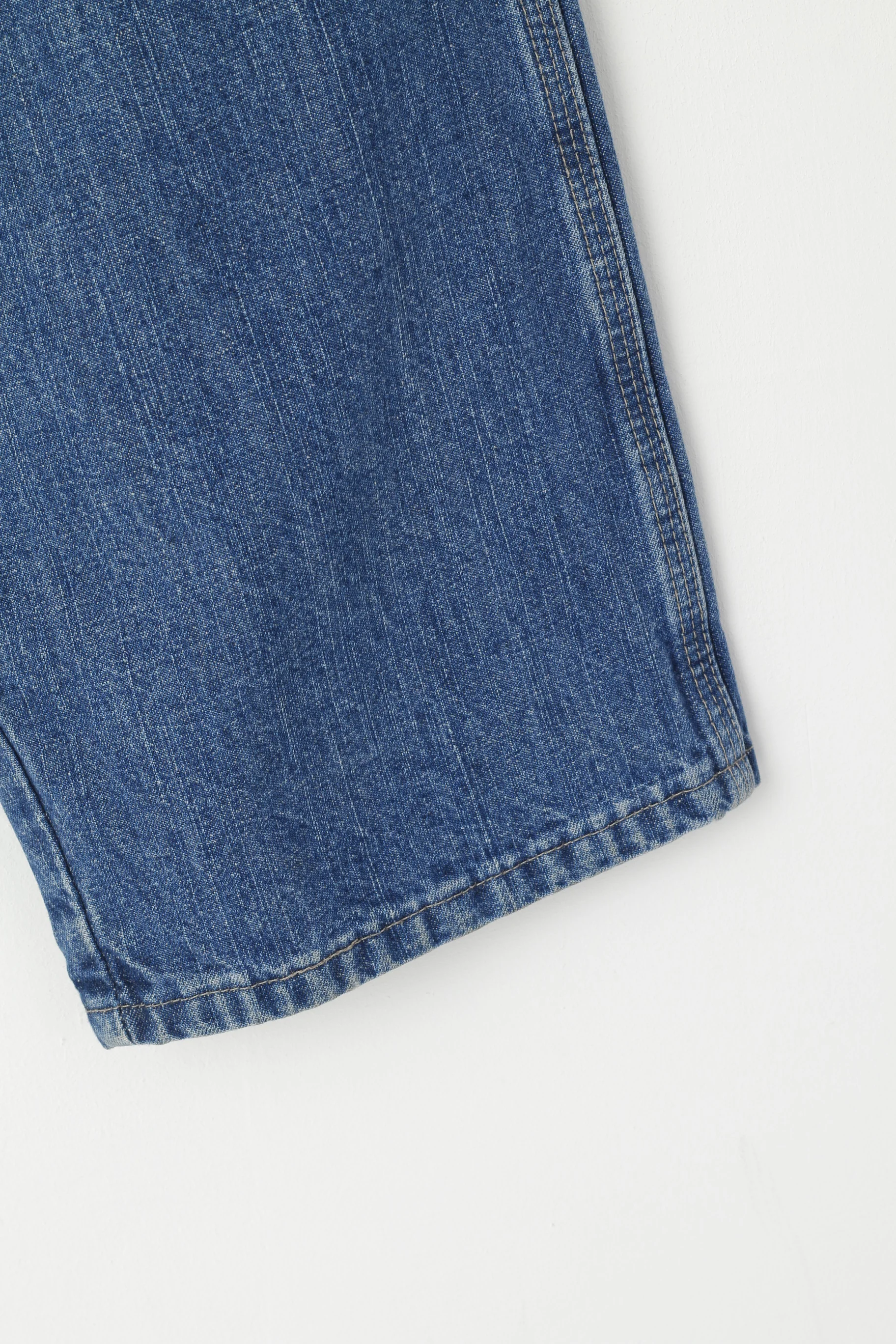 Wrangler Men 34 Jeans Trousers Navy Denim Cotton Vintage Retro Pants - Image 3