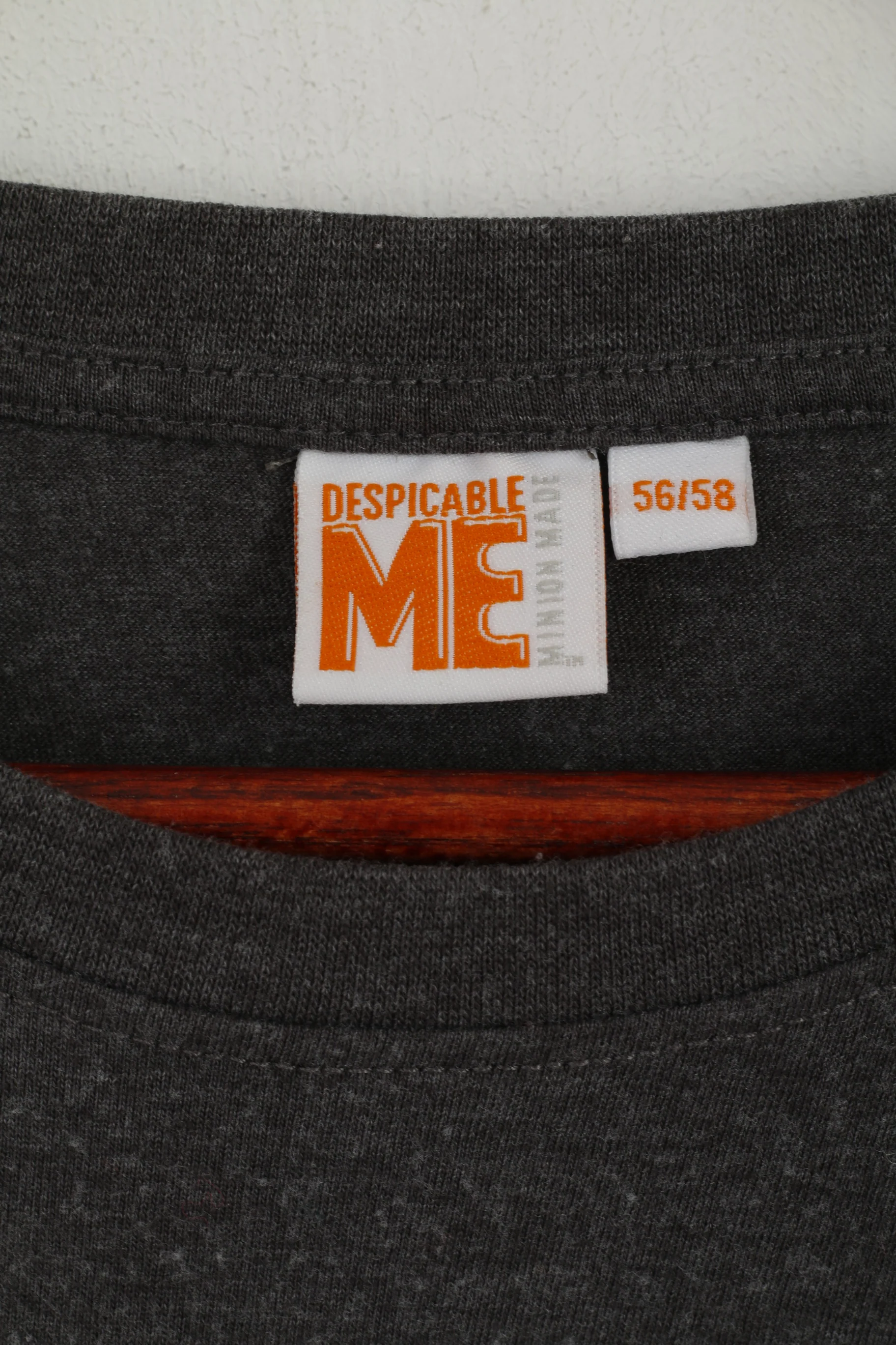Despicable Me Men 56/58 XXL T-Shirt Grey Cotton Minion Graphic Short Sleeve Top - Image 3