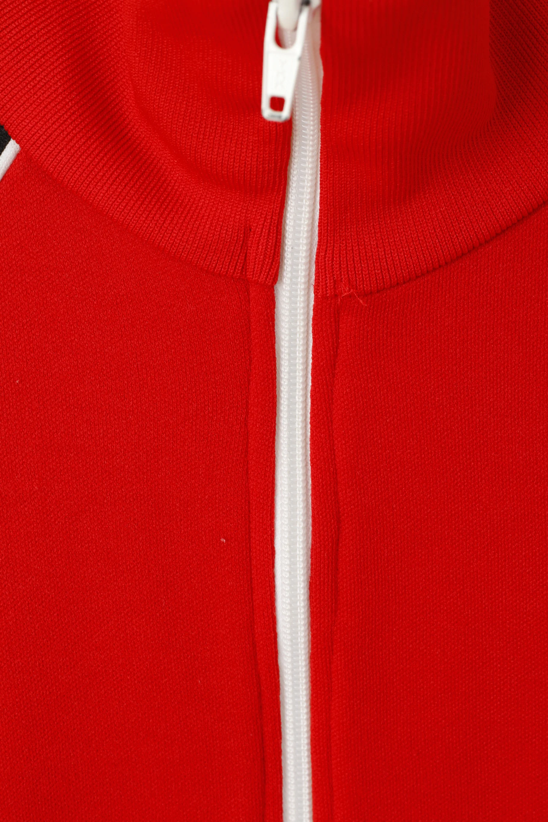 Rodeo Women 36 S Sweatshirt Red Retro Stratch Full Zipper Tracksuit Top - Image 3