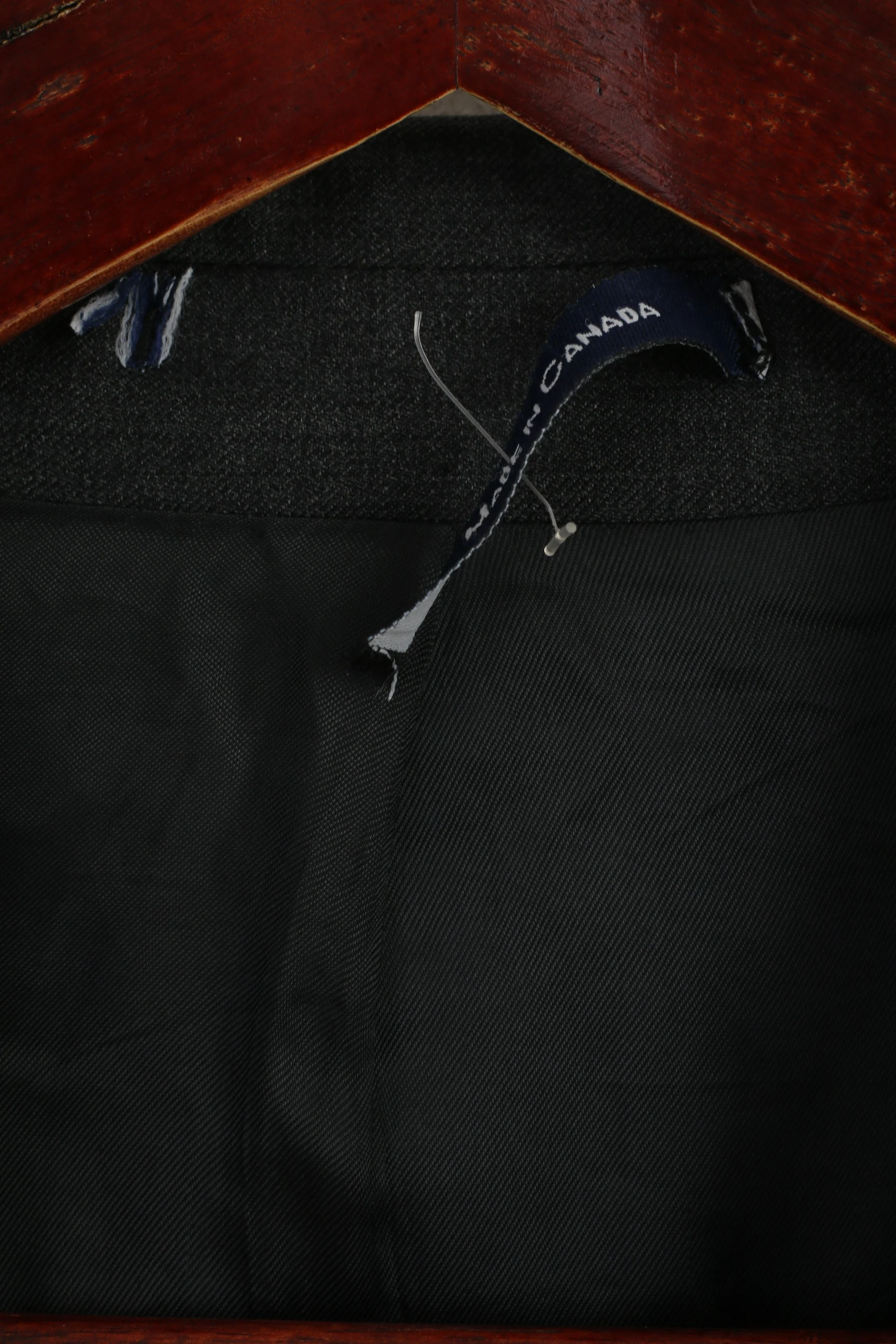 Chaps Ralph Lauren Men 44 L Blazer Dark Grey Wool Cashmere Single Breasted Jacket - Image 4