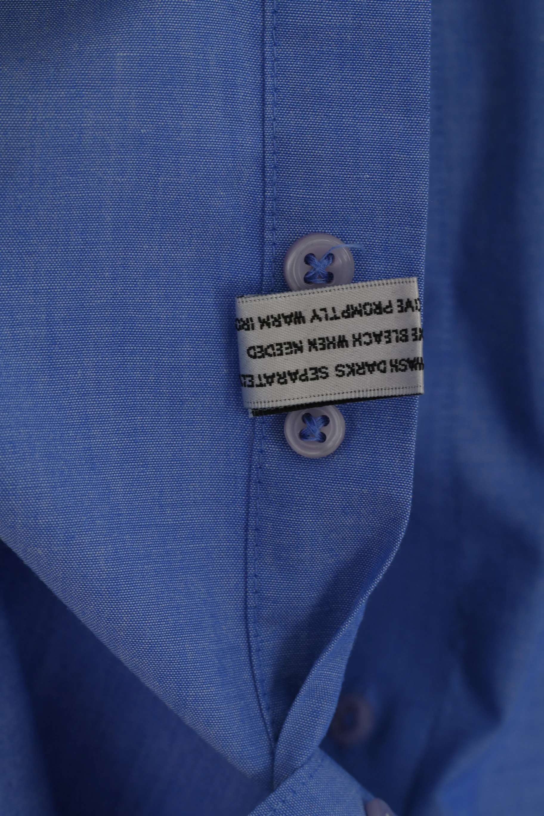 Pierre Cardin Mens 16 32/33 XL Casual Shirt Blue Cotton Pocket Long Sleeve Top - Image 5